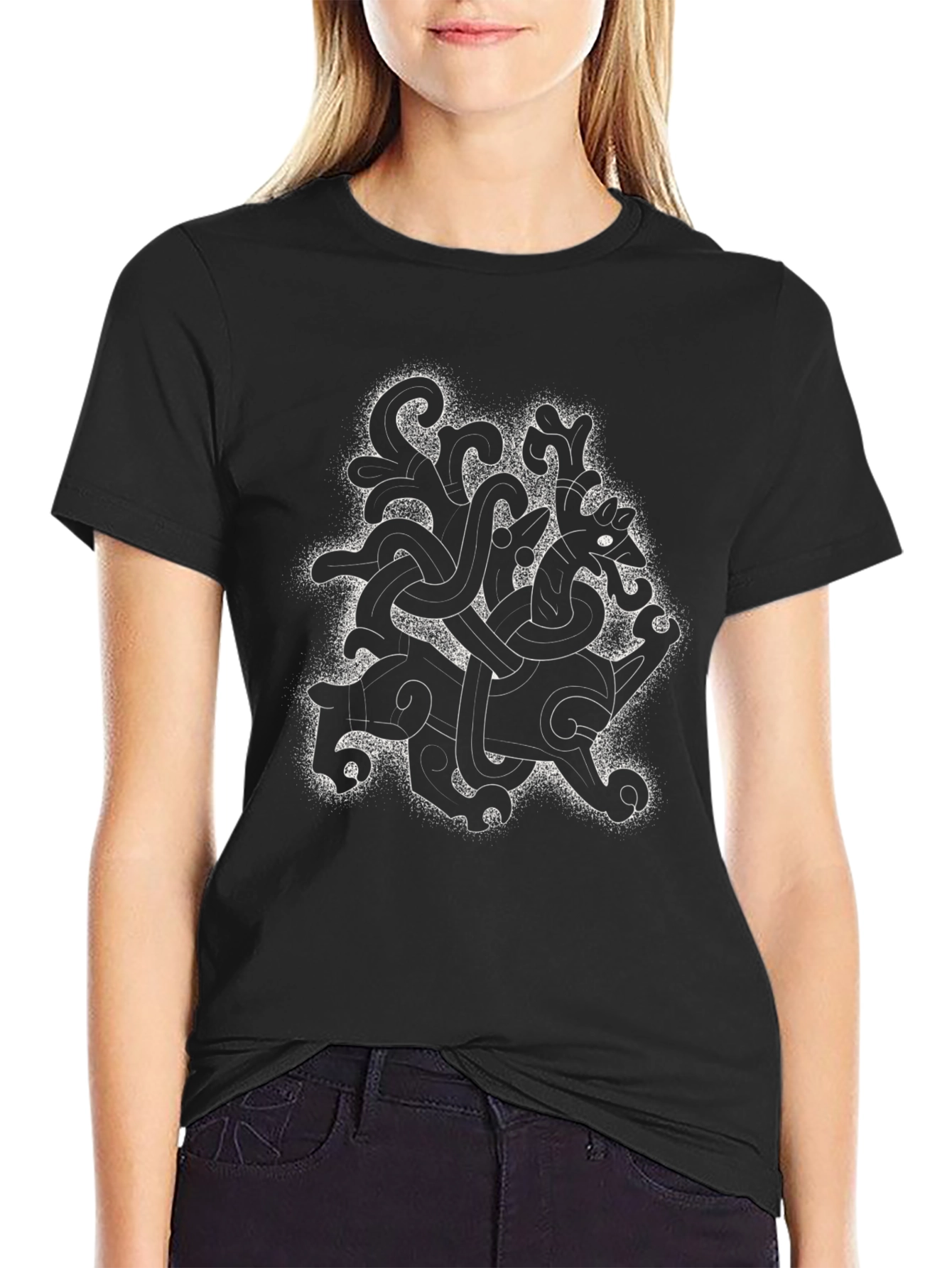 Viking Art Black T-Shirt