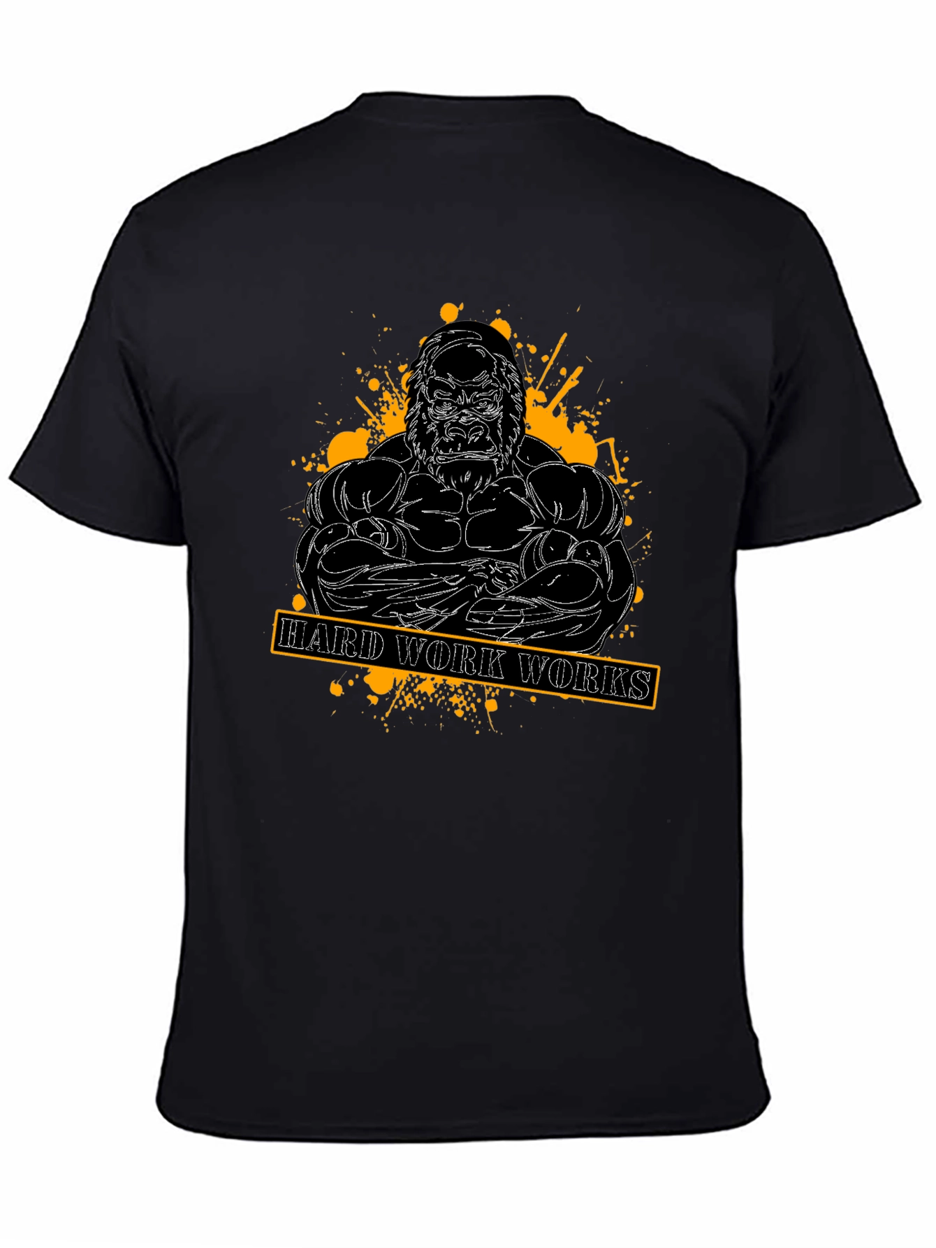 Hard Work Works Gorilla Graphic T-Shirt