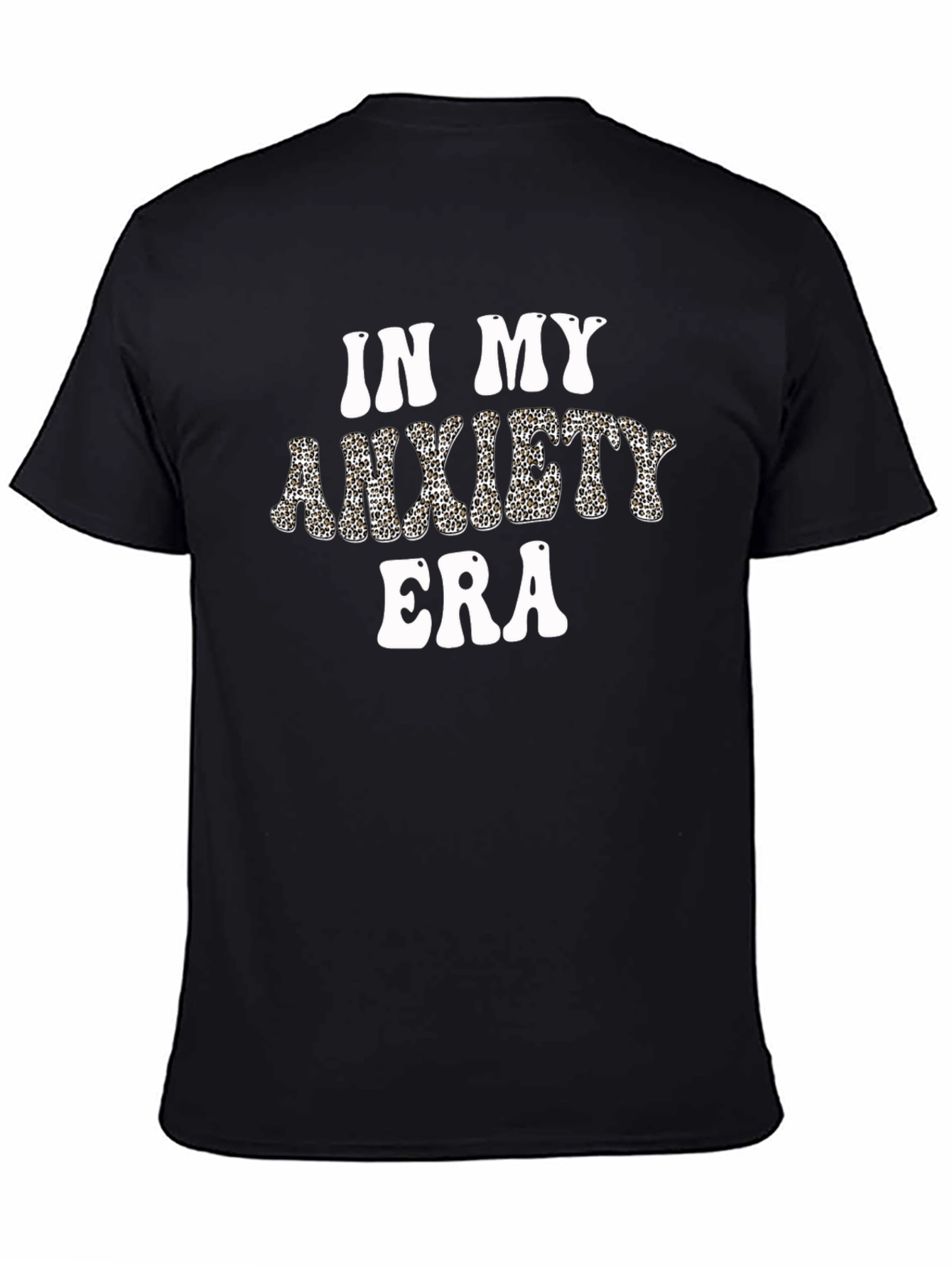 In My Anxiety Era Black Graphic Tee