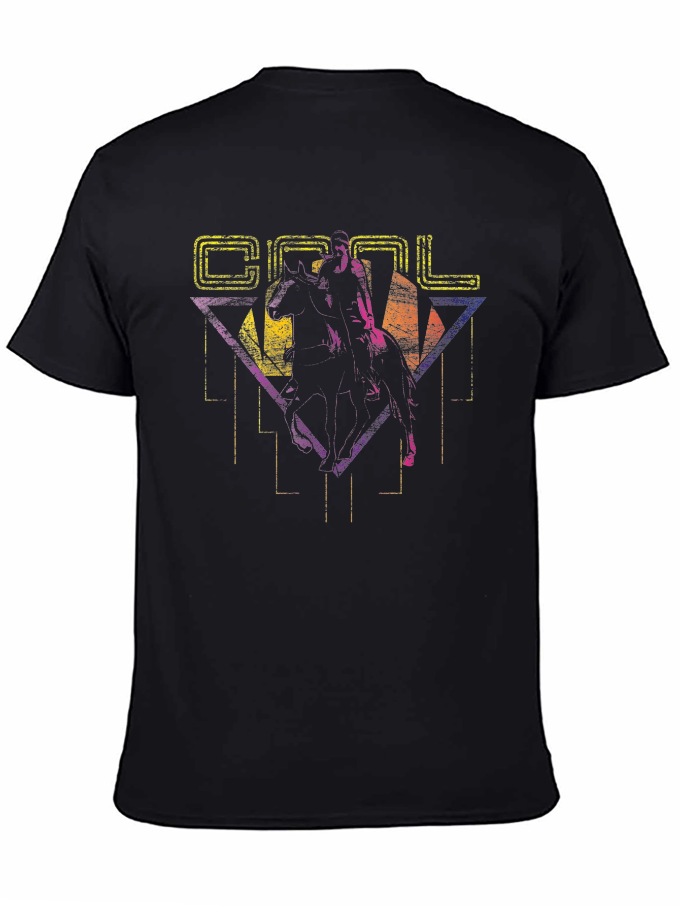 Retro Cool Horse Rider Graphic Tee