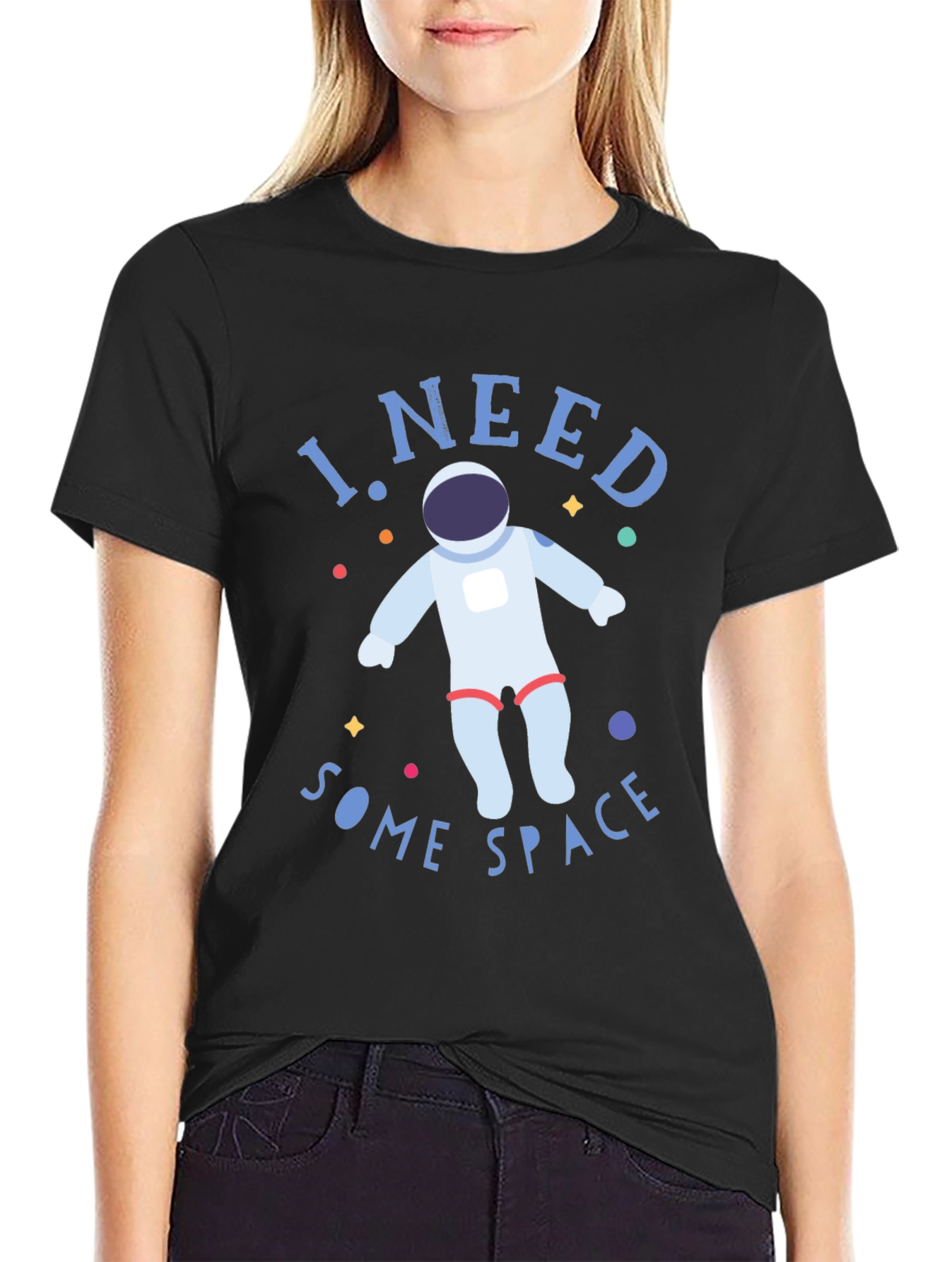 I Need Some Space Black Graphic Tee