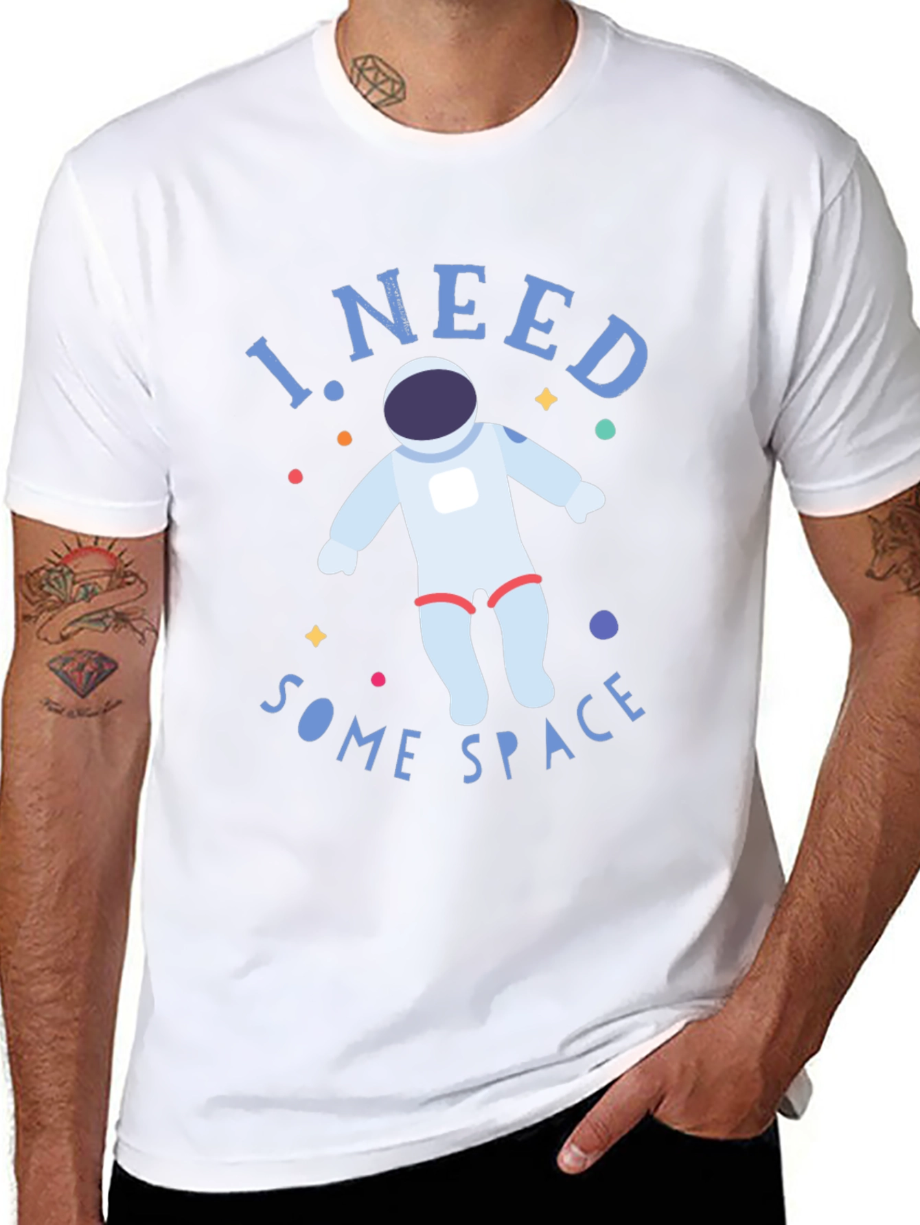 I Need Some Space Black Graphic Tee