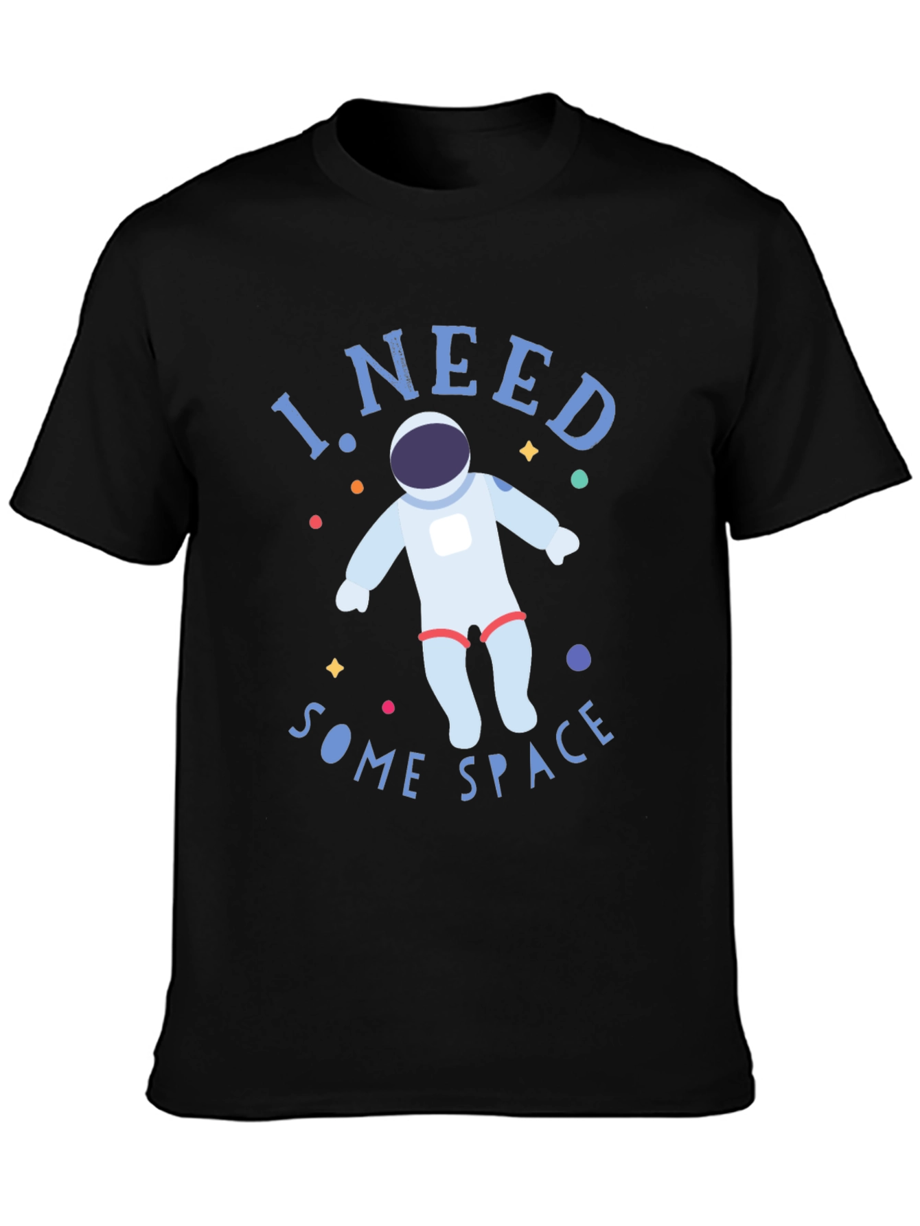 I Need Some Space Black Graphic Tee