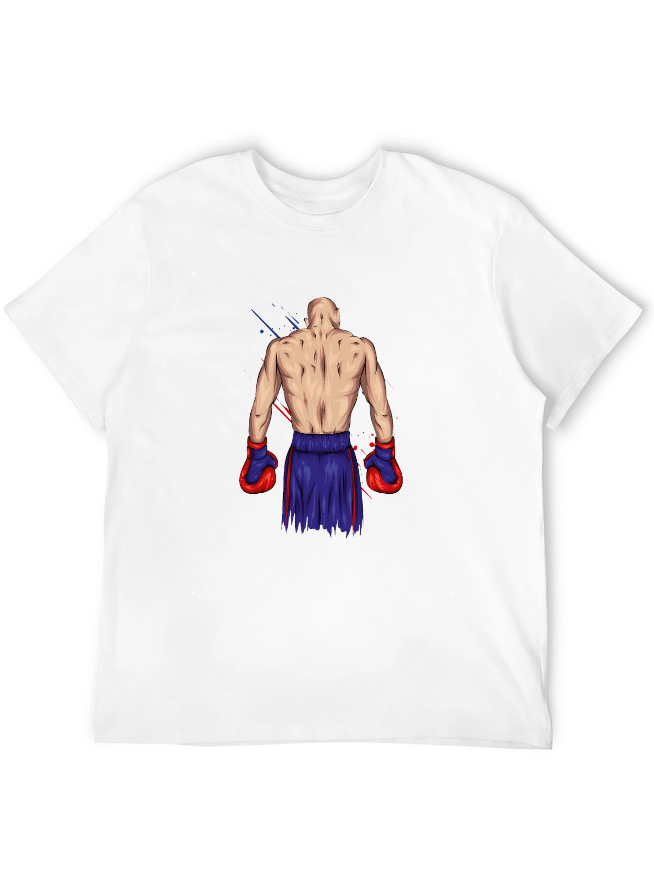 Boxer Graphic Tee - Black Cotton T-Shirt