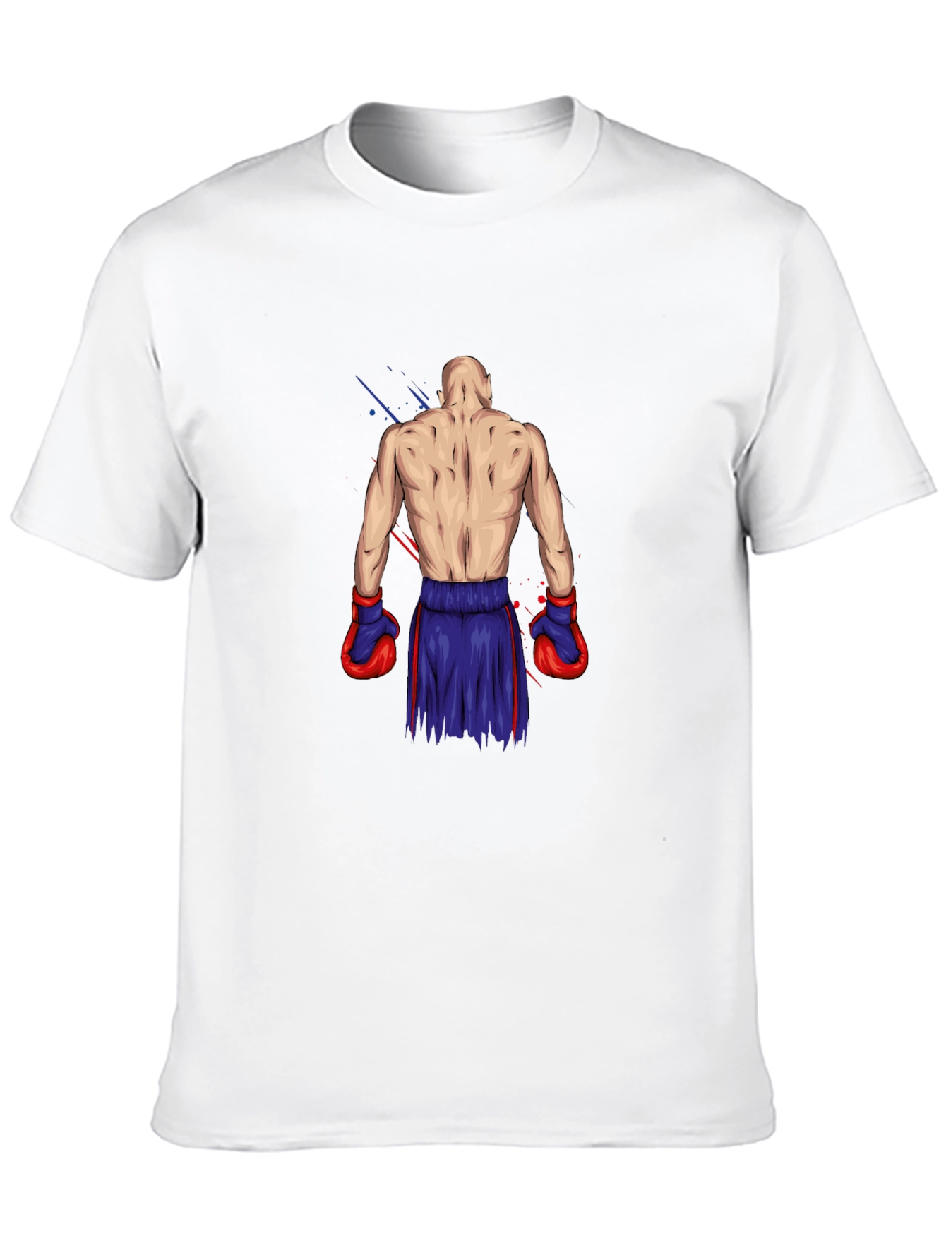Boxer Graphic Tee - Black Cotton T-Shirt