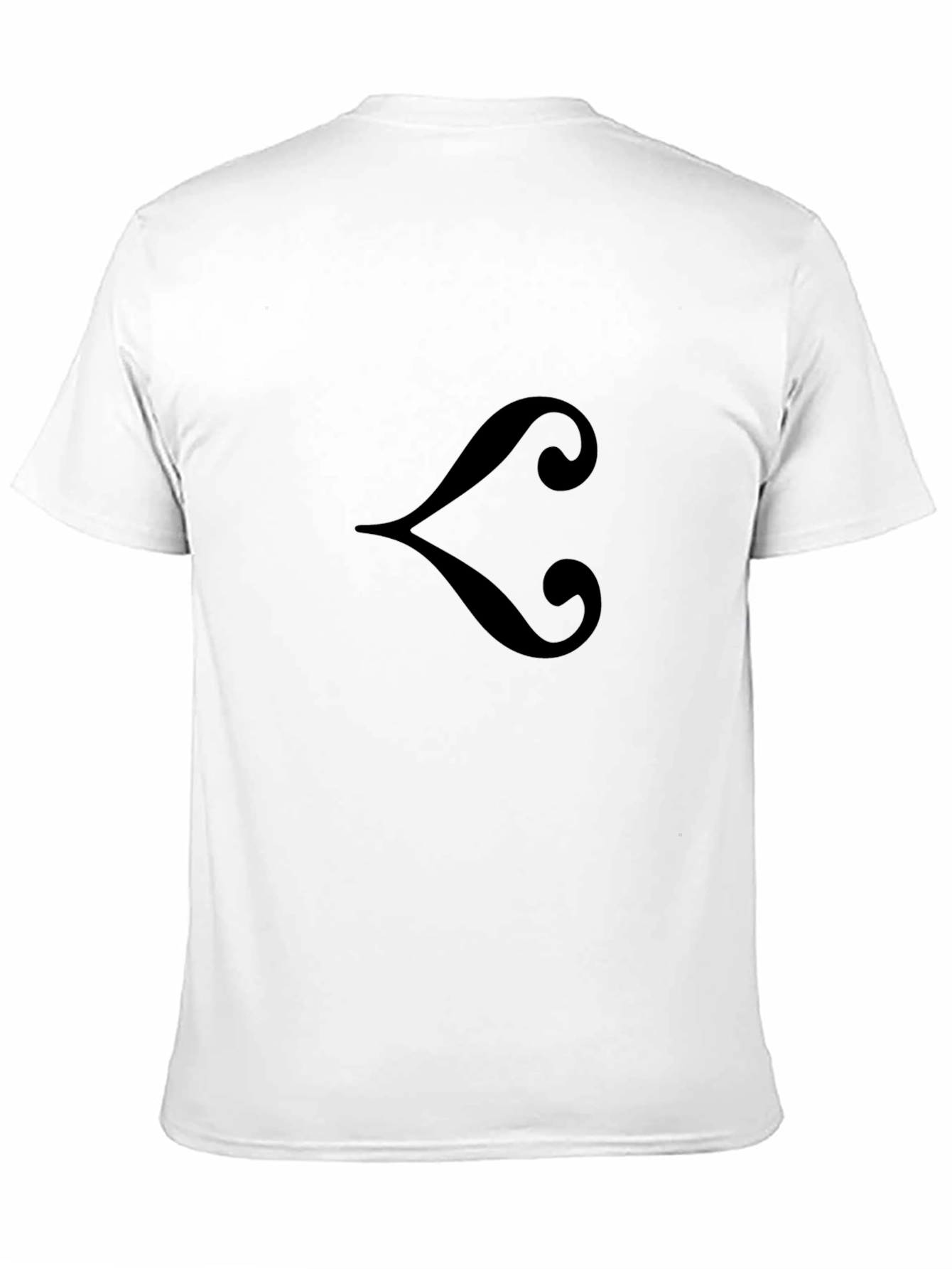 Stylish Black T-Shirt with Abstract Design