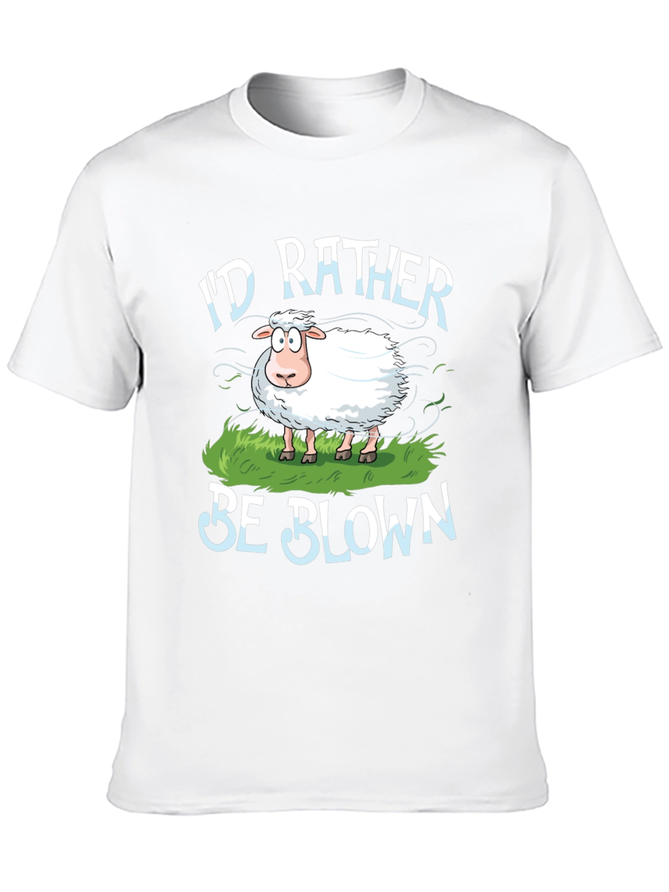 Id Rather Be Blown Sheep Graphic T-Shirt
