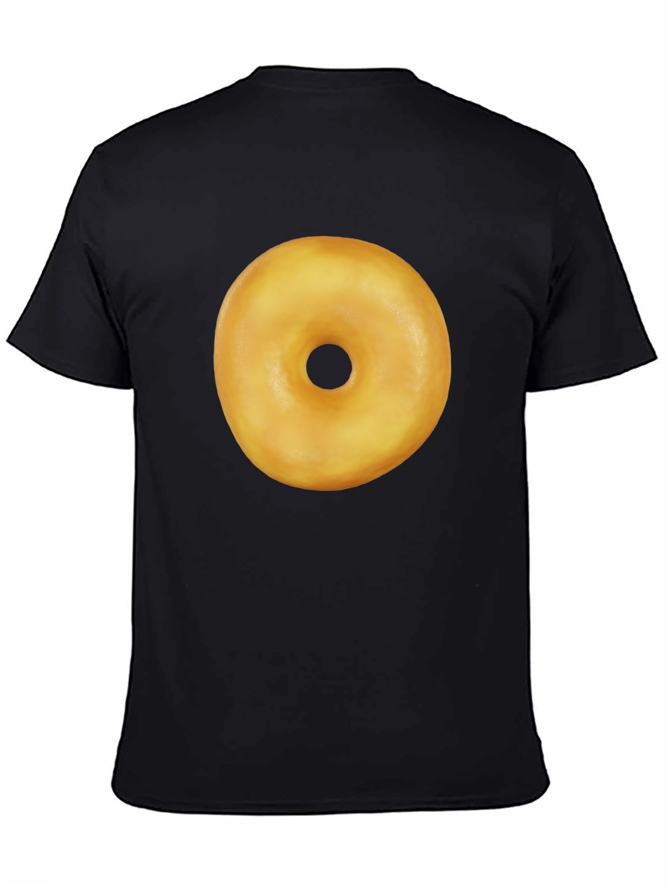 Donut Graphic Black T-Shirt Casual Wear