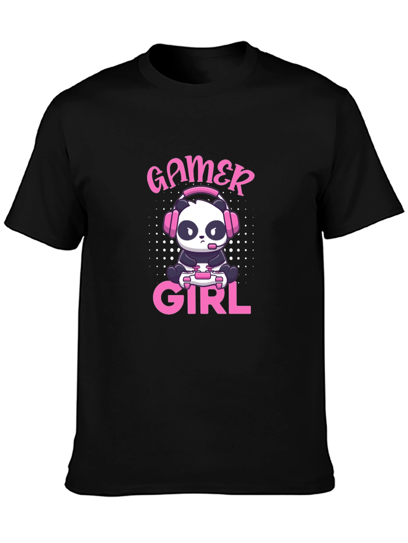 Gamer Girl Panda T-Shirt - Cute Gaming Tee
