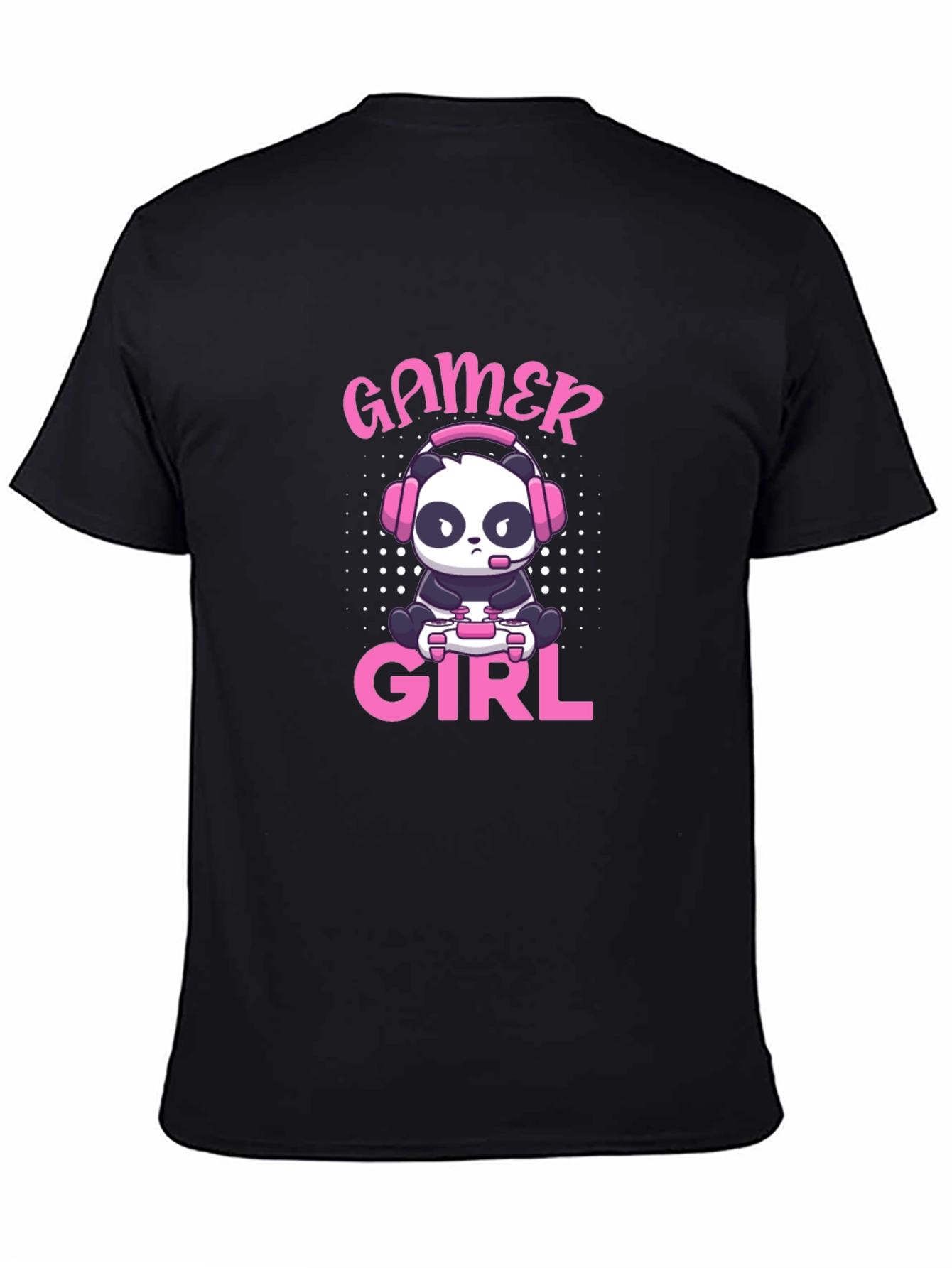 Gamer Girl Panda T-Shirt - Cute Gaming Tee