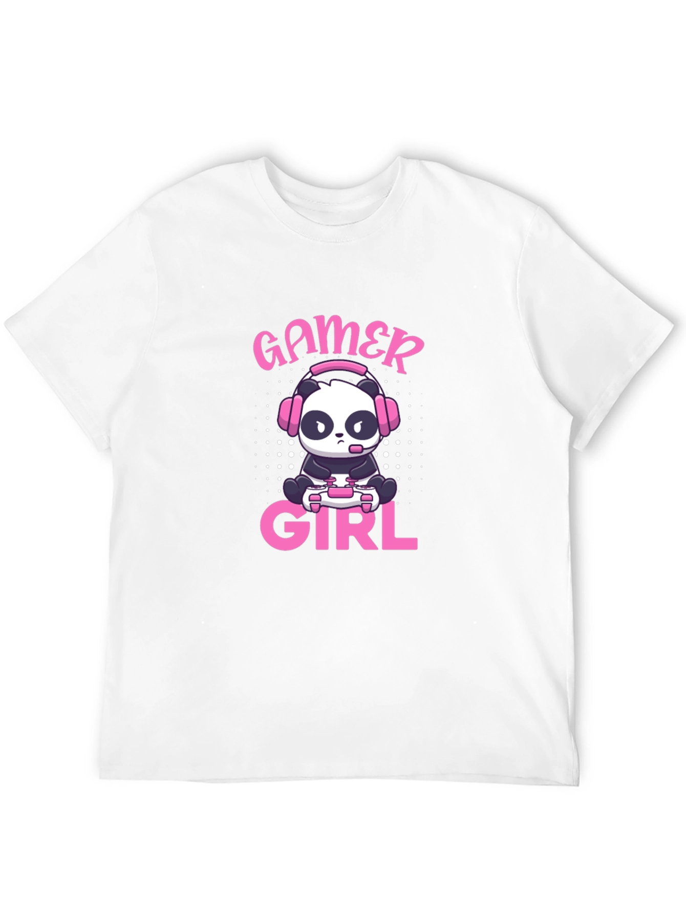 Gamer Girl Panda T-Shirt - Cute Gaming Tee