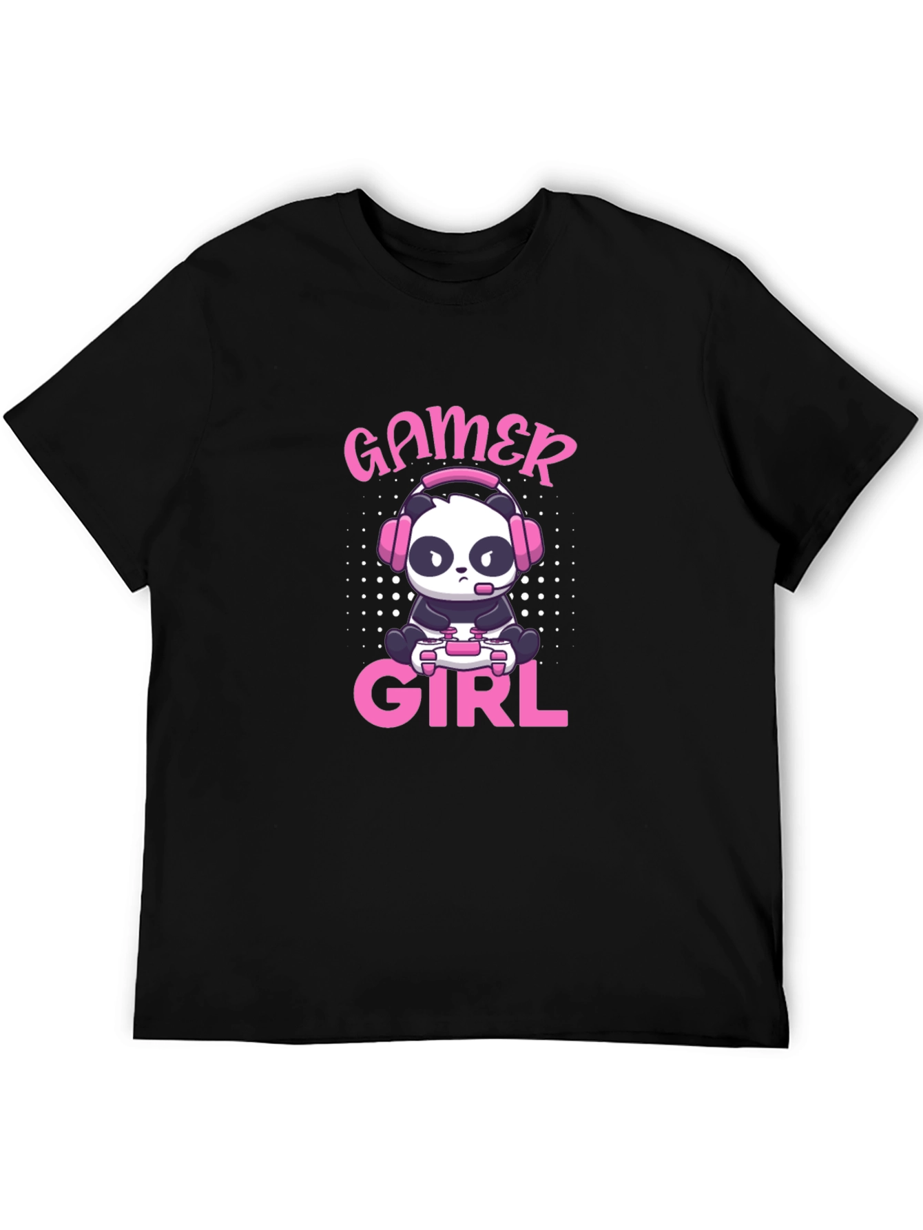 Gamer Girl Panda T-Shirt - Cute Gaming Tee