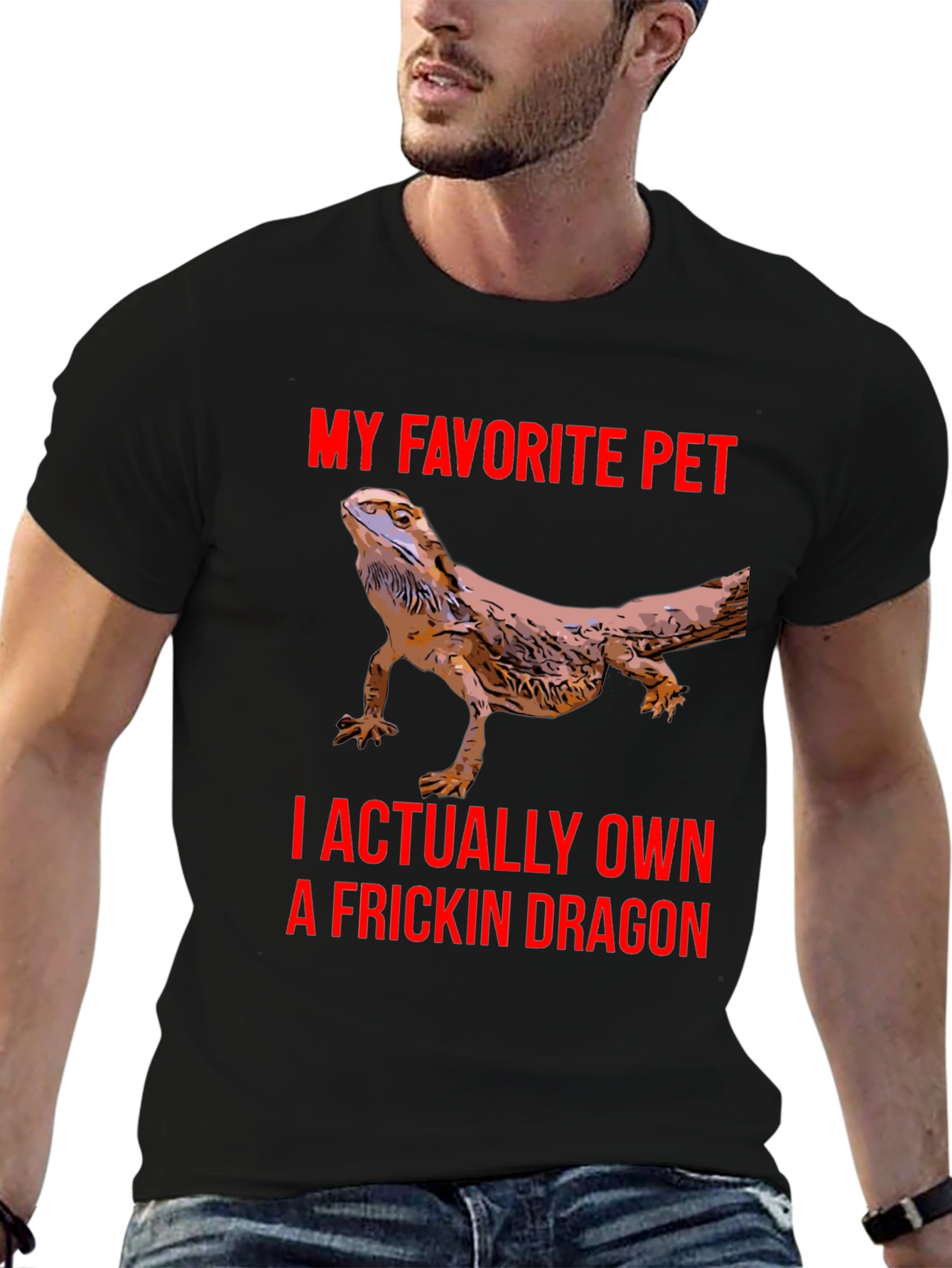 Bearded Dragon T-Shirt - My Favorite Pet Dragon