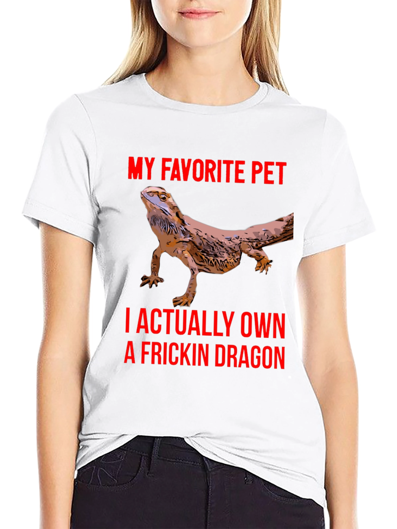 Bearded Dragon T-Shirt - My Favorite Pet Dragon
