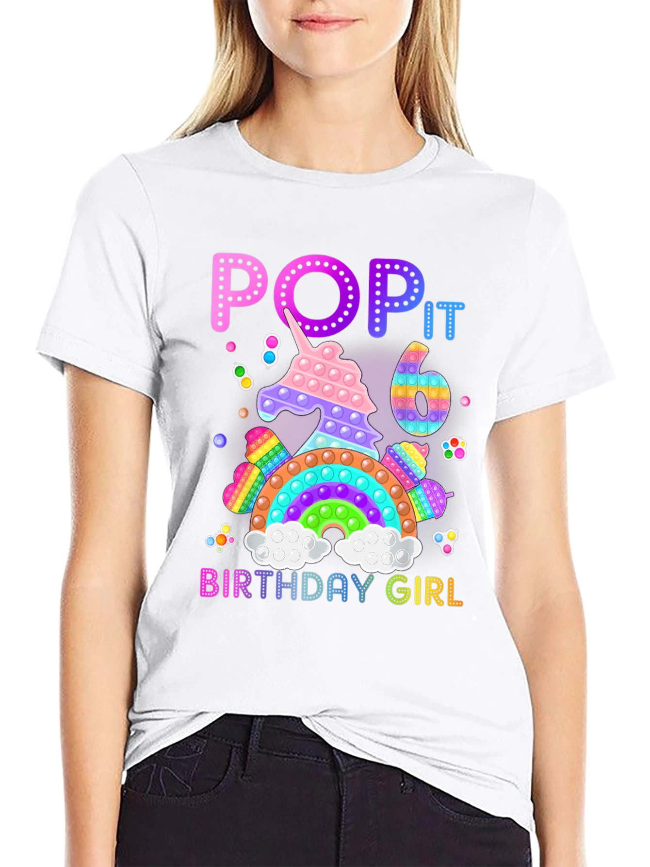 Pop It Birthday Girl T-Shirt
