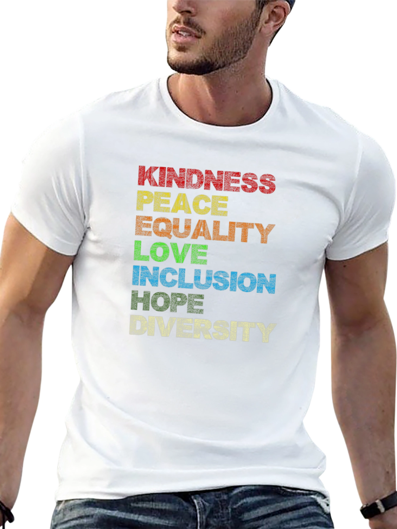 Kindness Peace Equality Love Inclusion Hope Diversity T-Shirt
