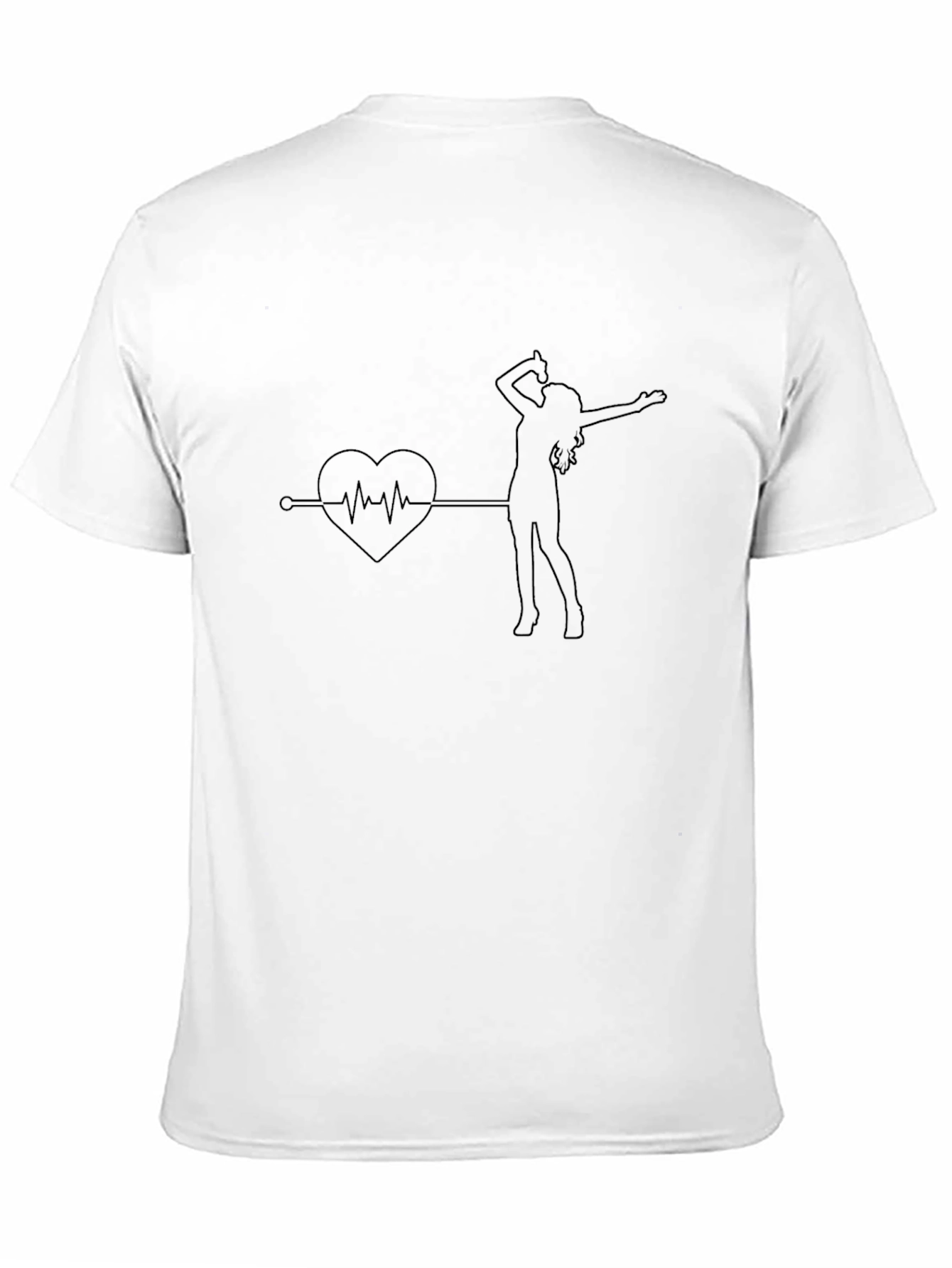 Heartbeat Dancer Graphic Tee - Black