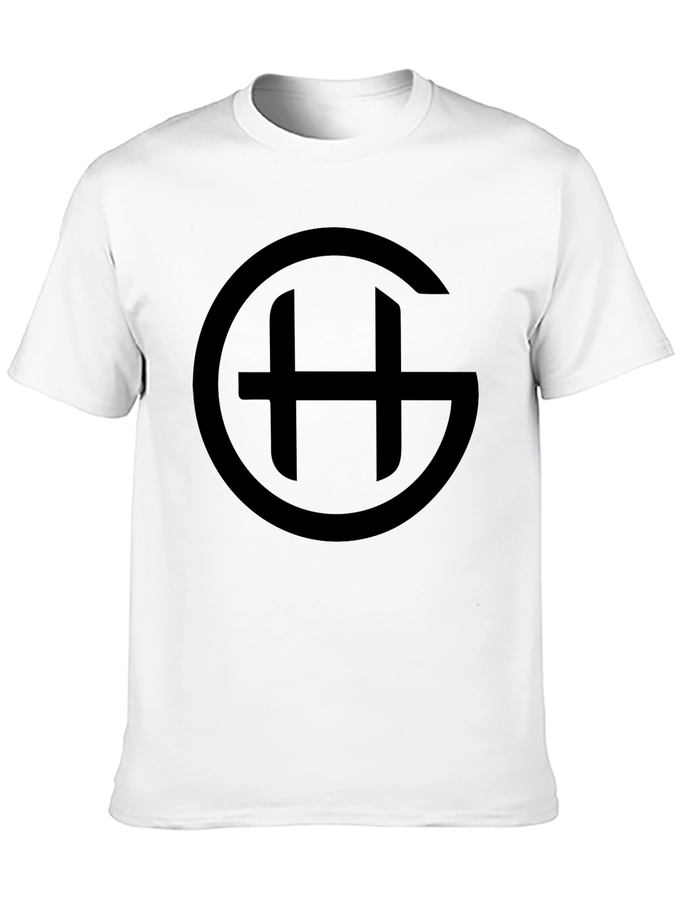 Black Circle GH Logo T-Shirt - Casual Style