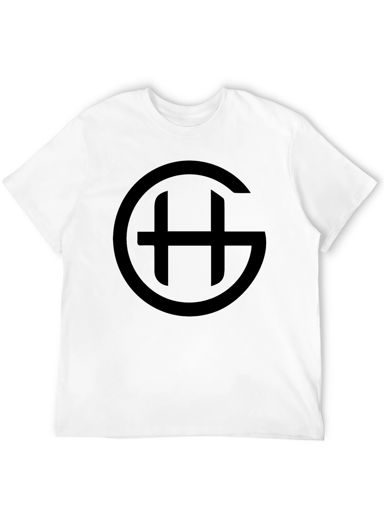 Black Circle GH Logo T-Shirt - Casual Style