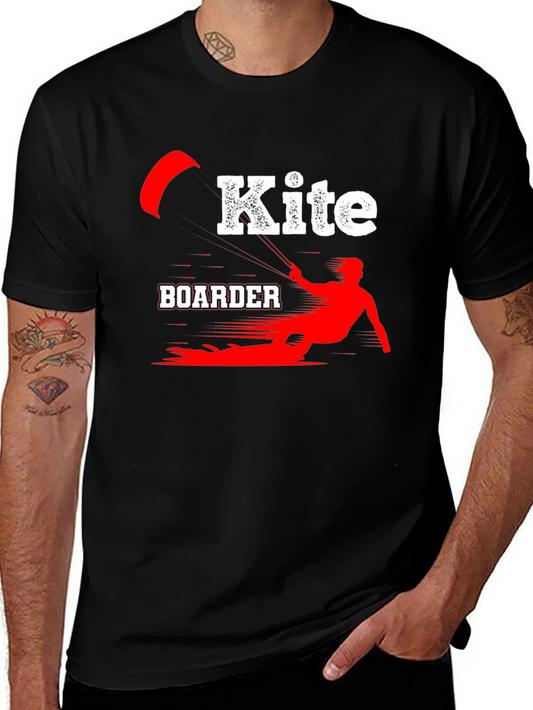 Kiteboarder Graphic T-Shirt - Black