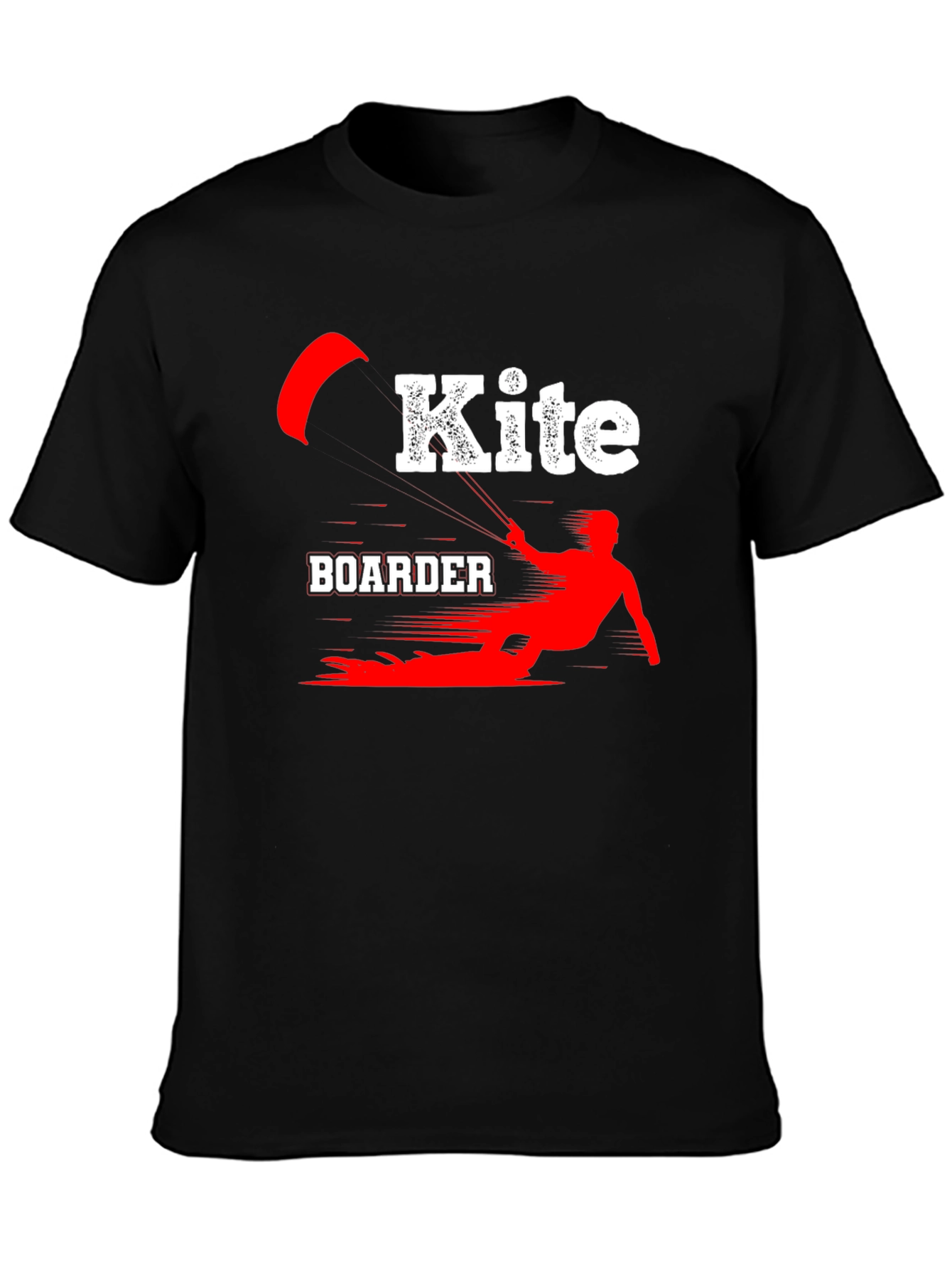 Kiteboarder Graphic T-Shirt - Black