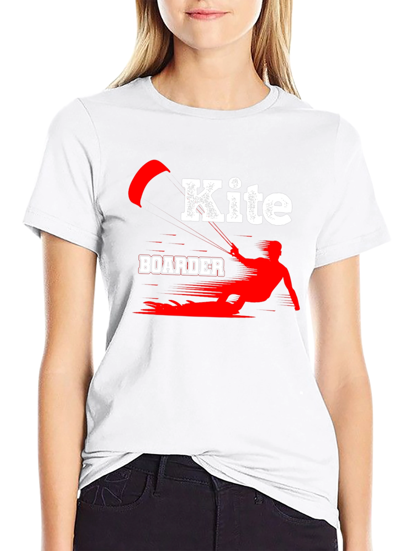 Kiteboarder Graphic T-Shirt - Black