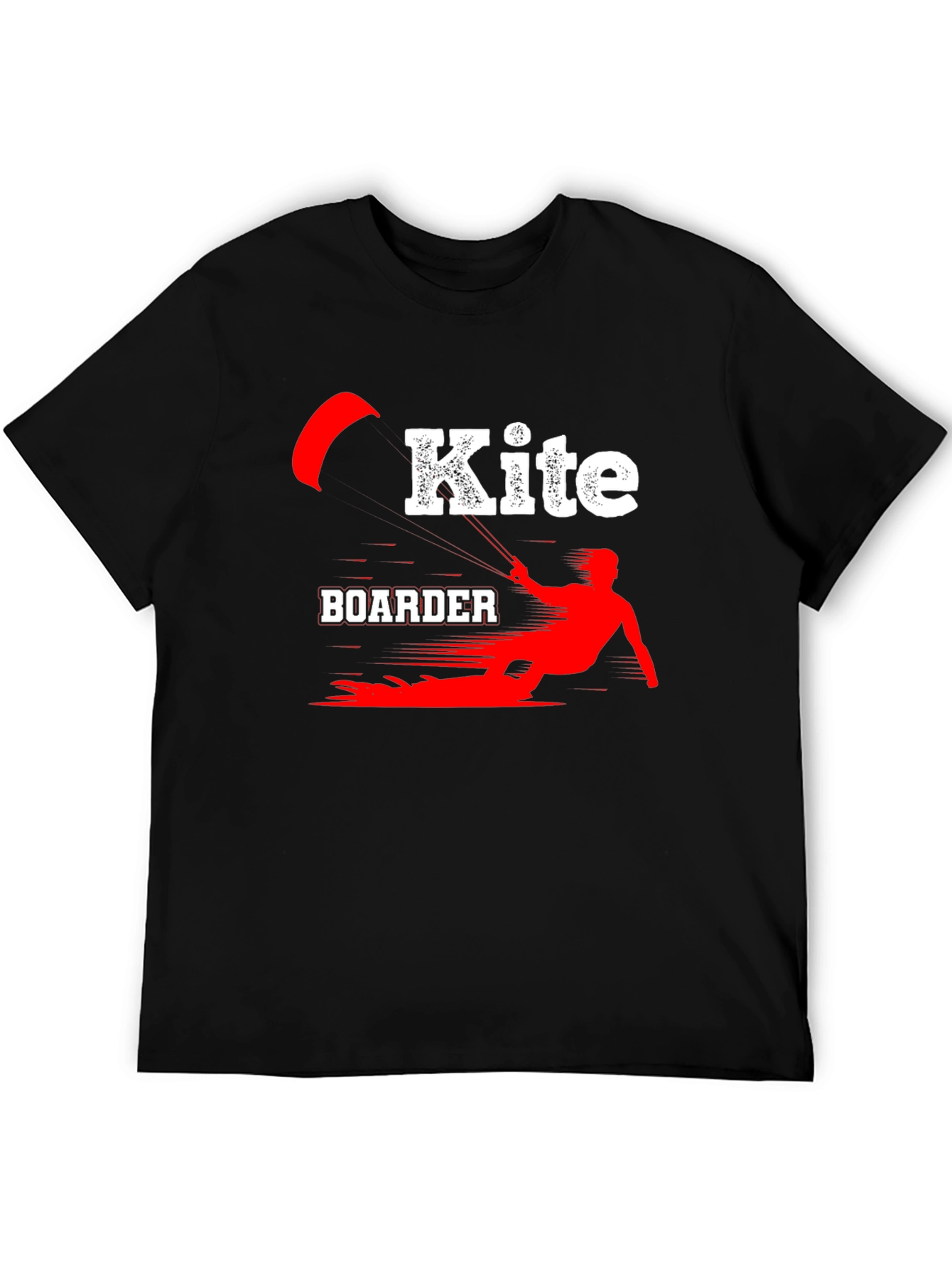 Kiteboarder Graphic T-Shirt - Black