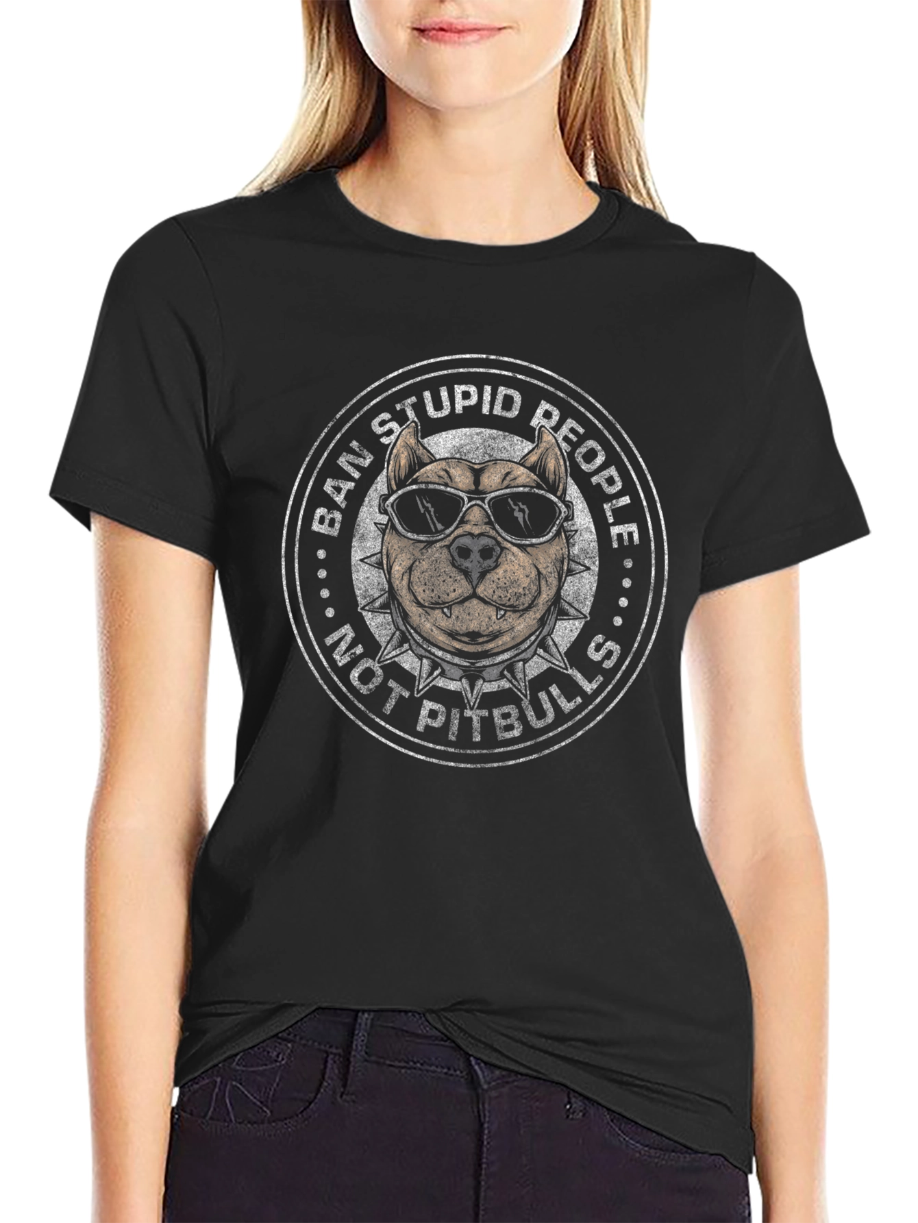 Ban Stupid People Not Pitbulls T-Shirt