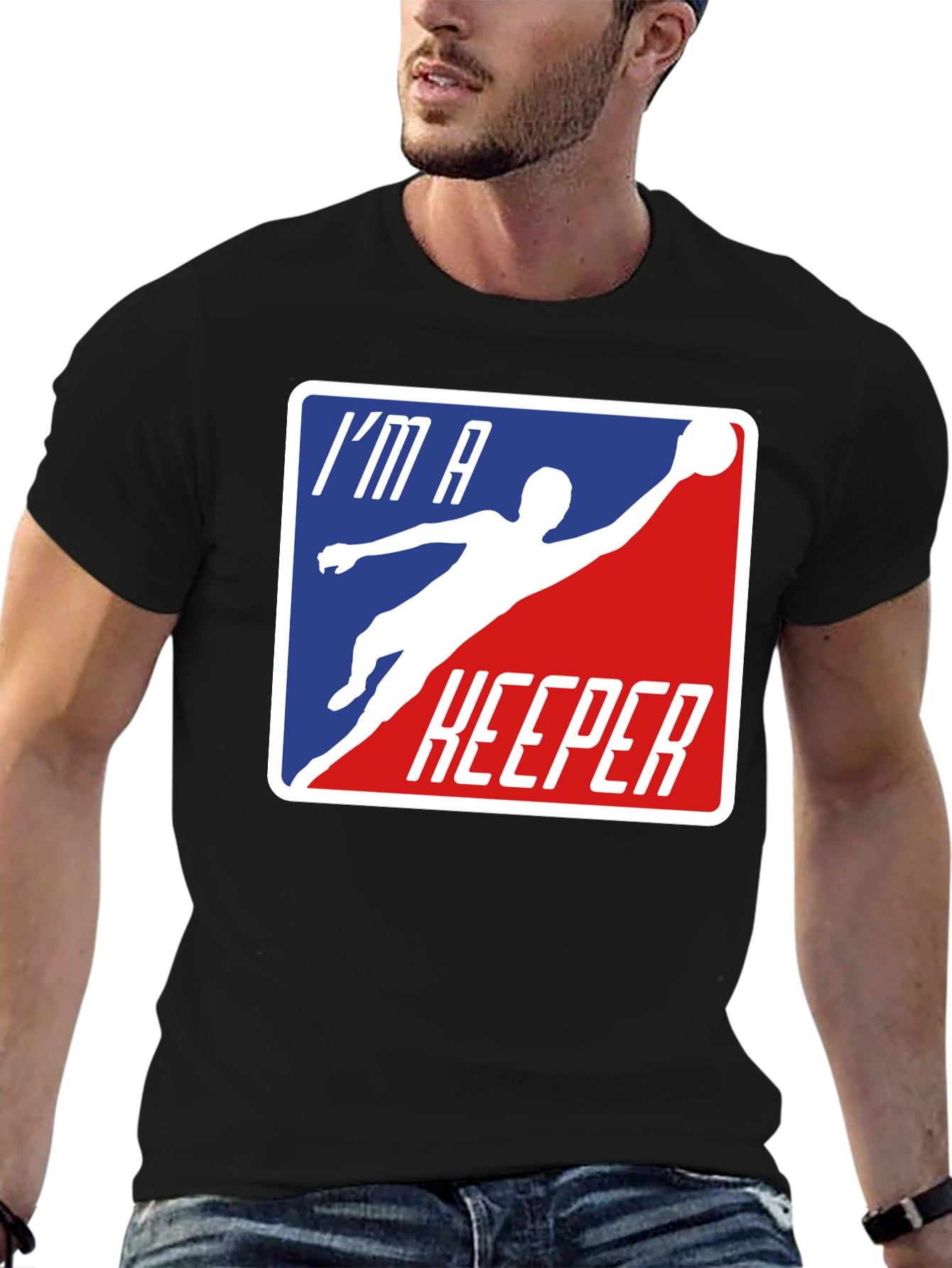 Im A Keeper Graphic T-Shirt - Black Cotton Tee