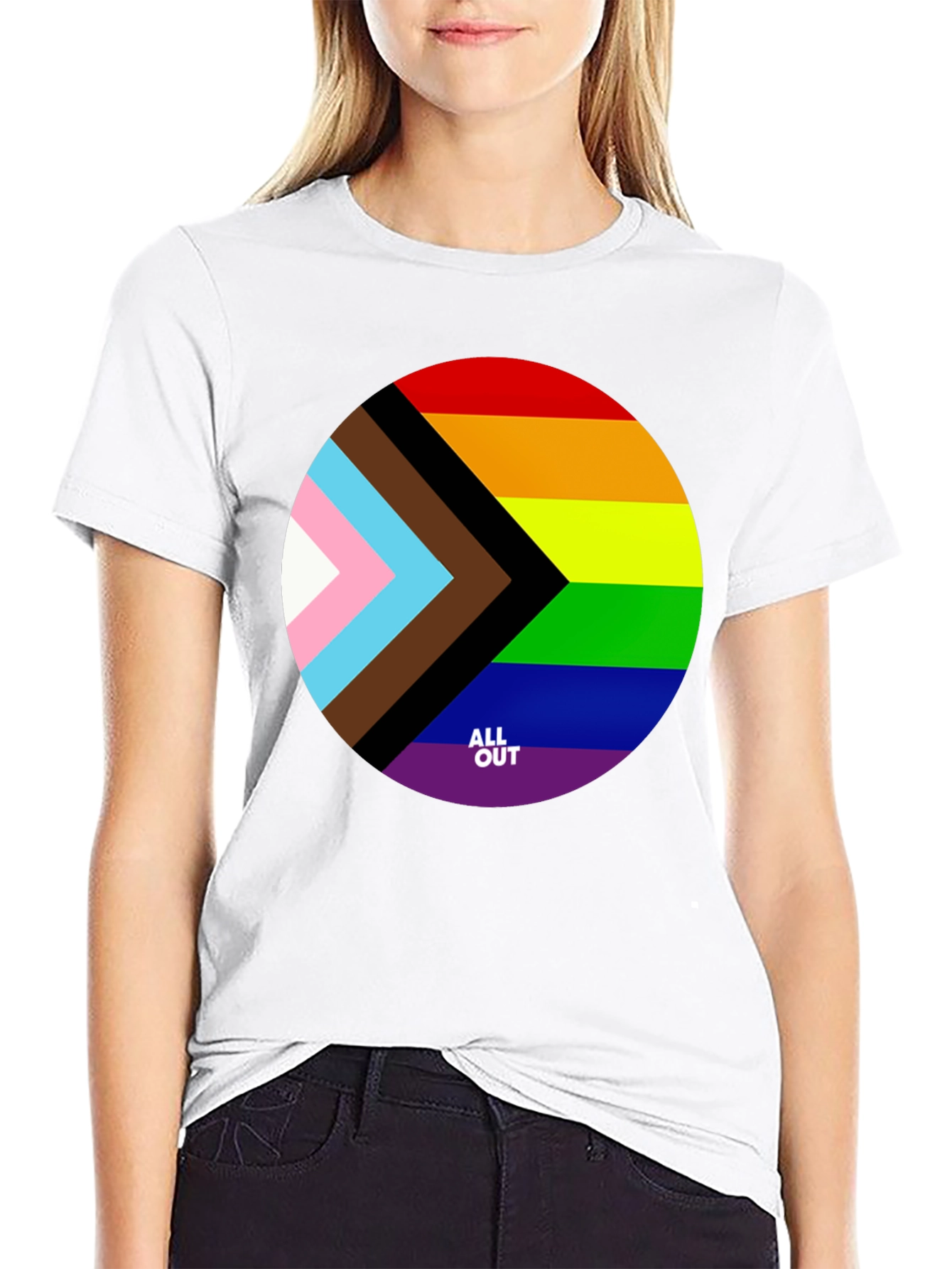 Pride T-Shirt - All Out - Black
