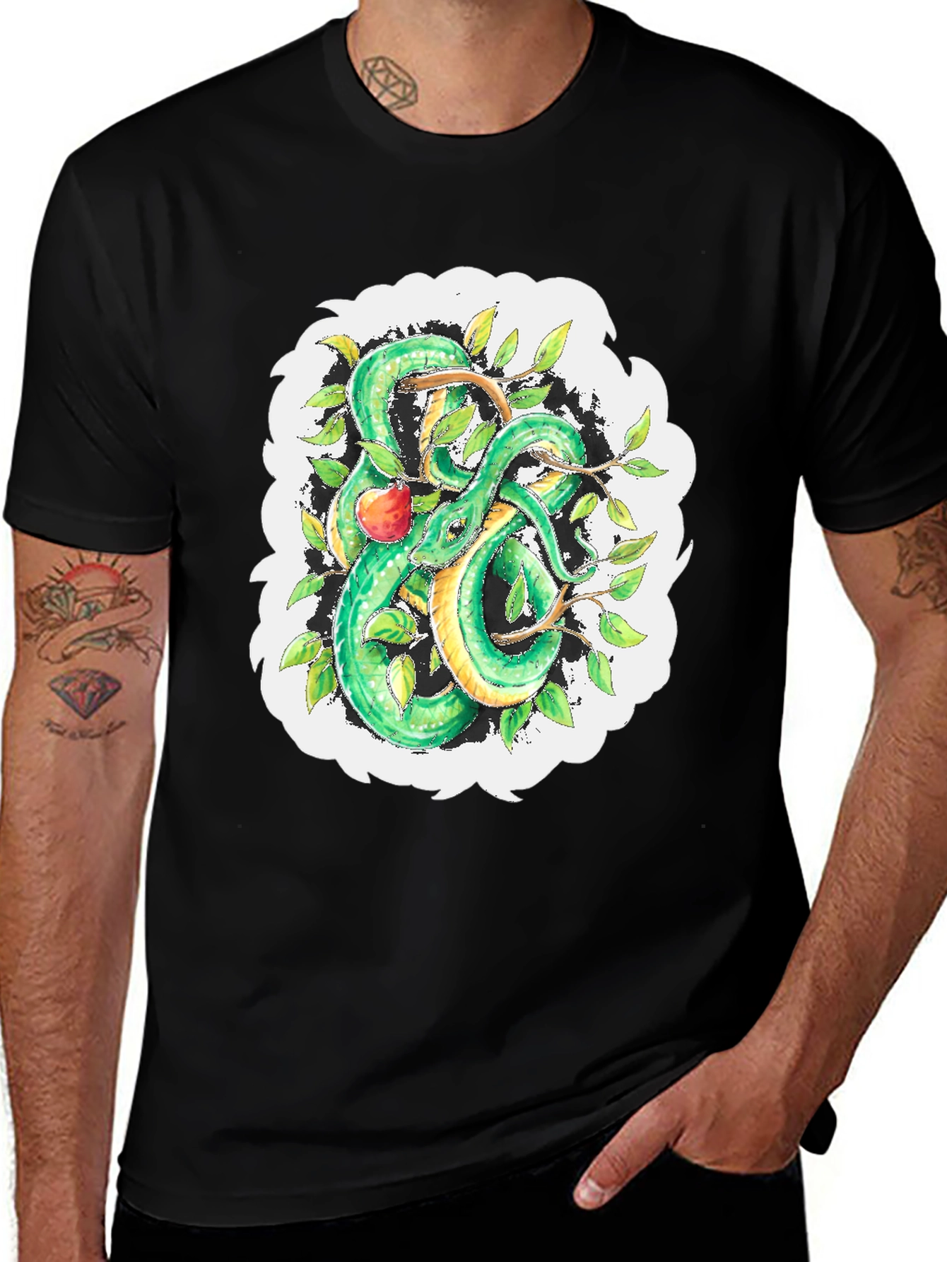 Serpent & Apple Graphic Tee