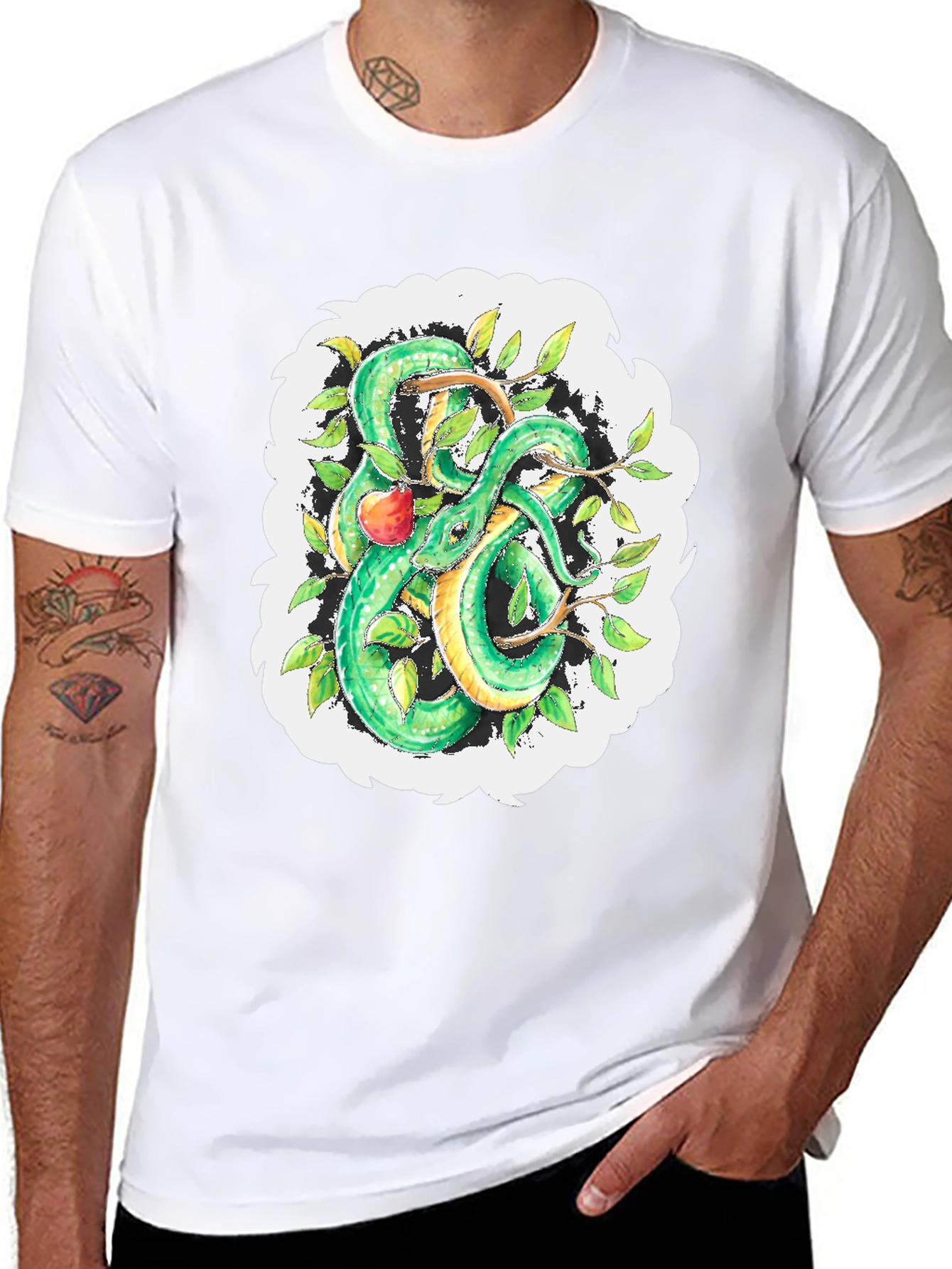 Serpent & Apple Graphic Tee