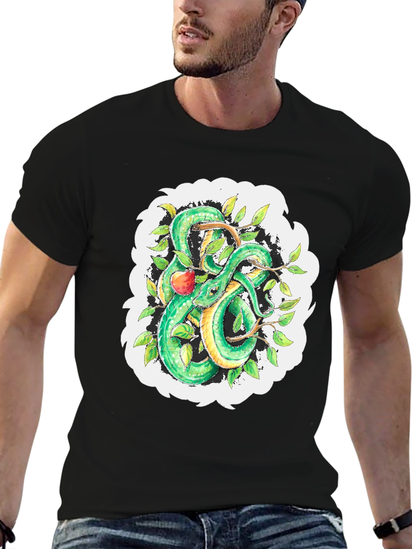 Serpent & Apple Graphic Tee