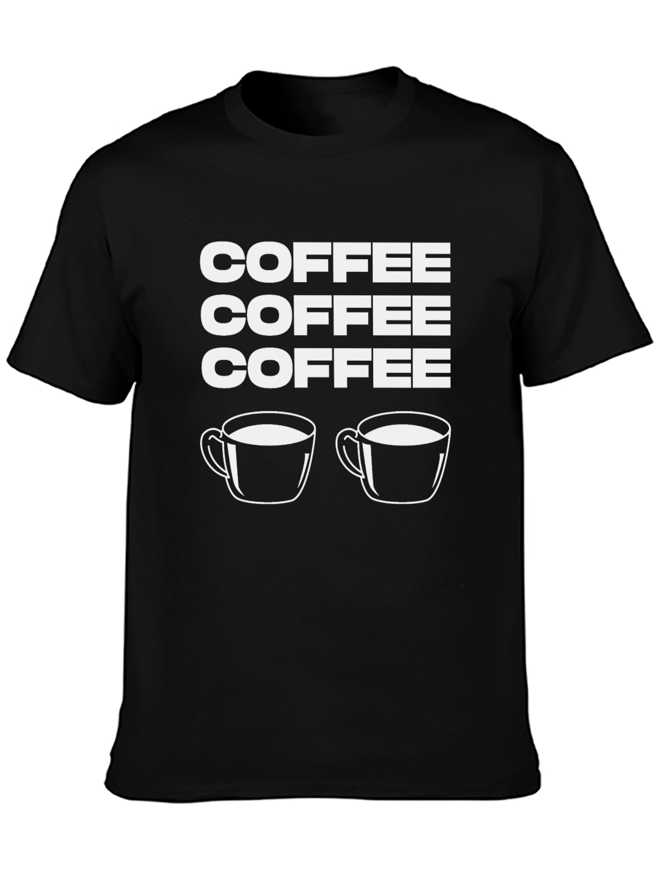 Coffee Lover T-Shirt - Black Graphic Print