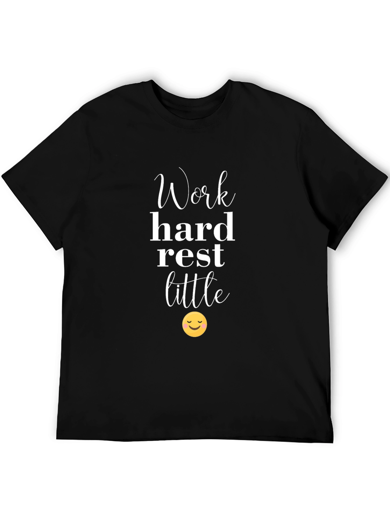 Work Hard Rest Little Black Graphic T-Shirt