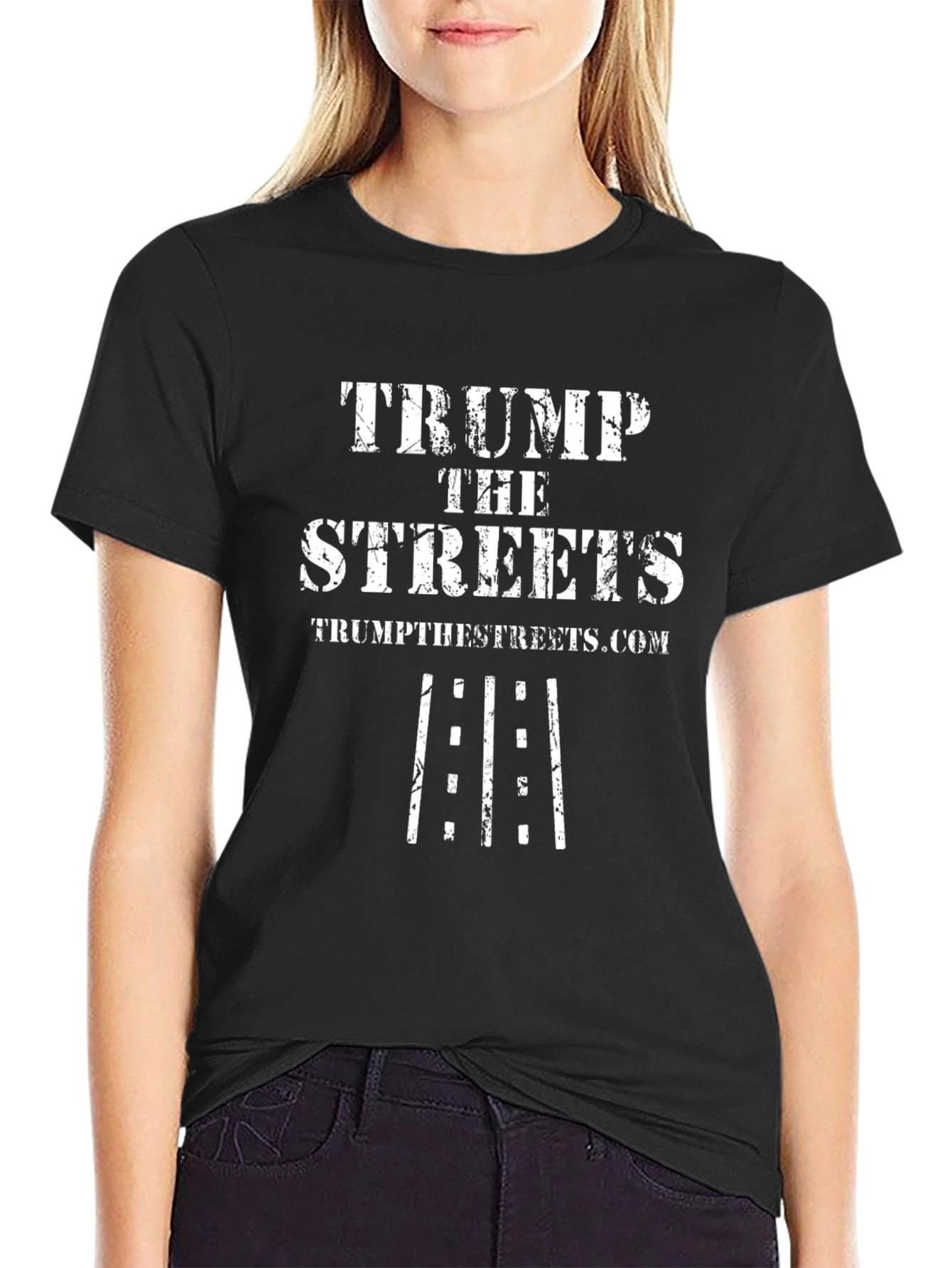 Trump the Streets T-Shirt - Black Cotton Tee
