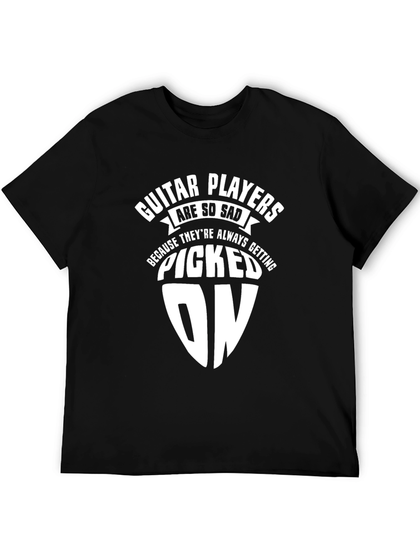 Guitar Player Picked On Graphic T-Shirt - Black
