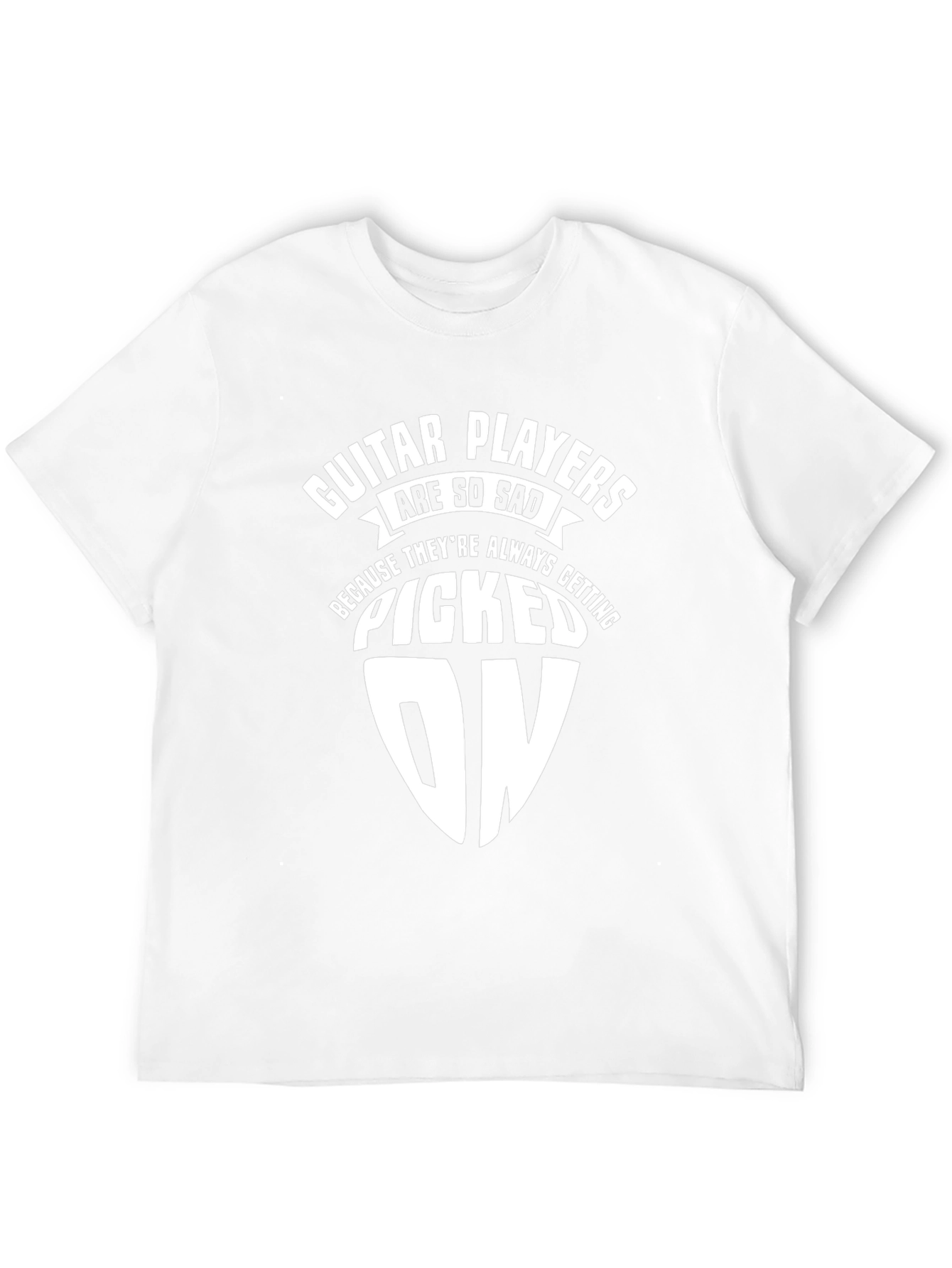 Guitar Player Picked On Graphic T-Shirt - Black
