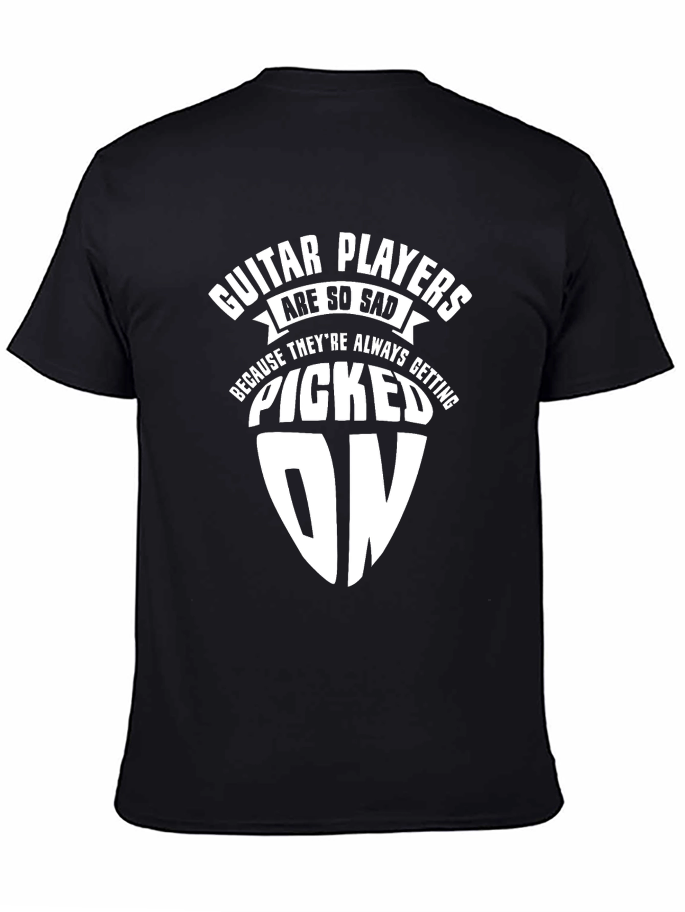 Guitar Player Picked On Graphic T-Shirt - Black