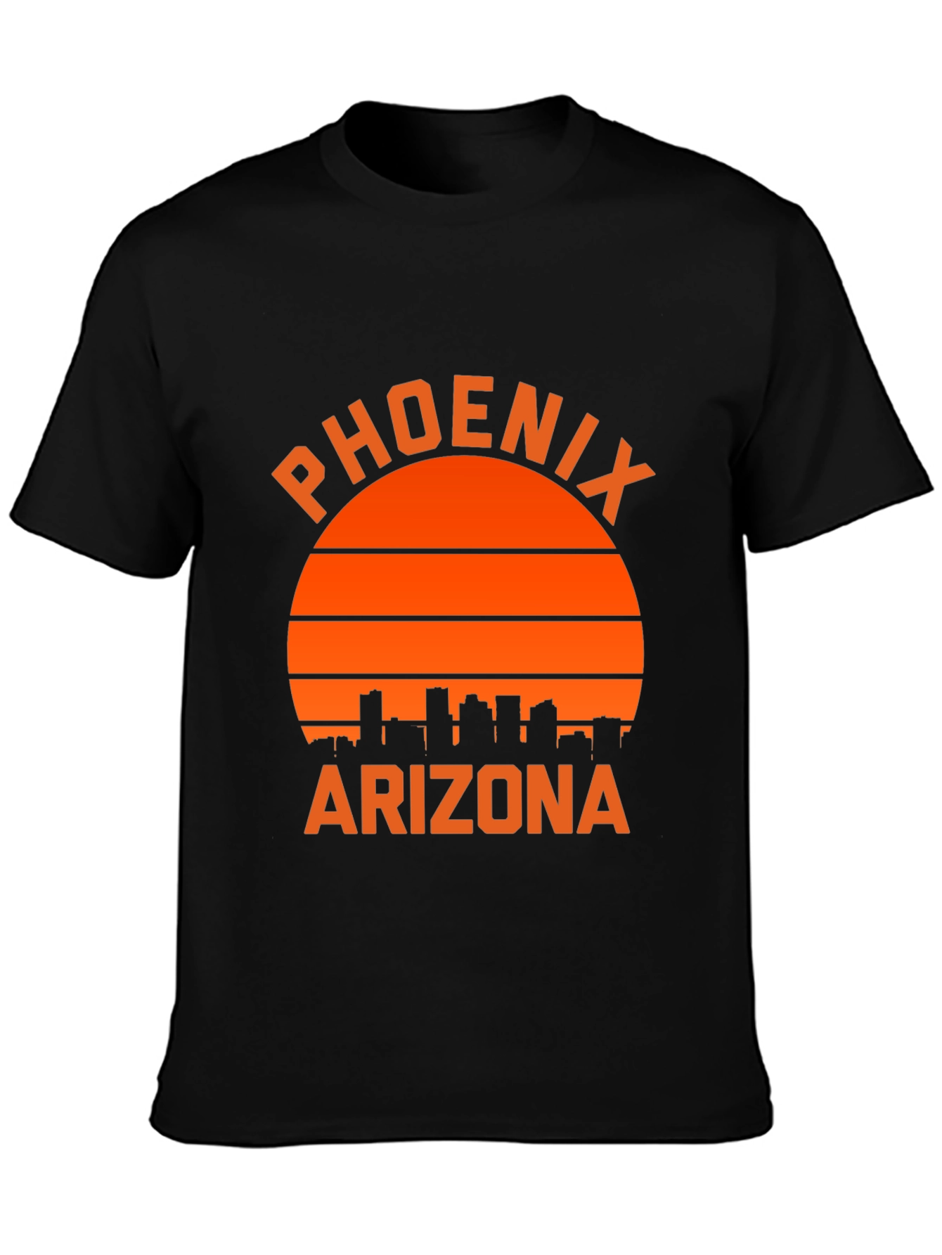 Phoenix Arizona Graphic Tee - Retro City Skyline