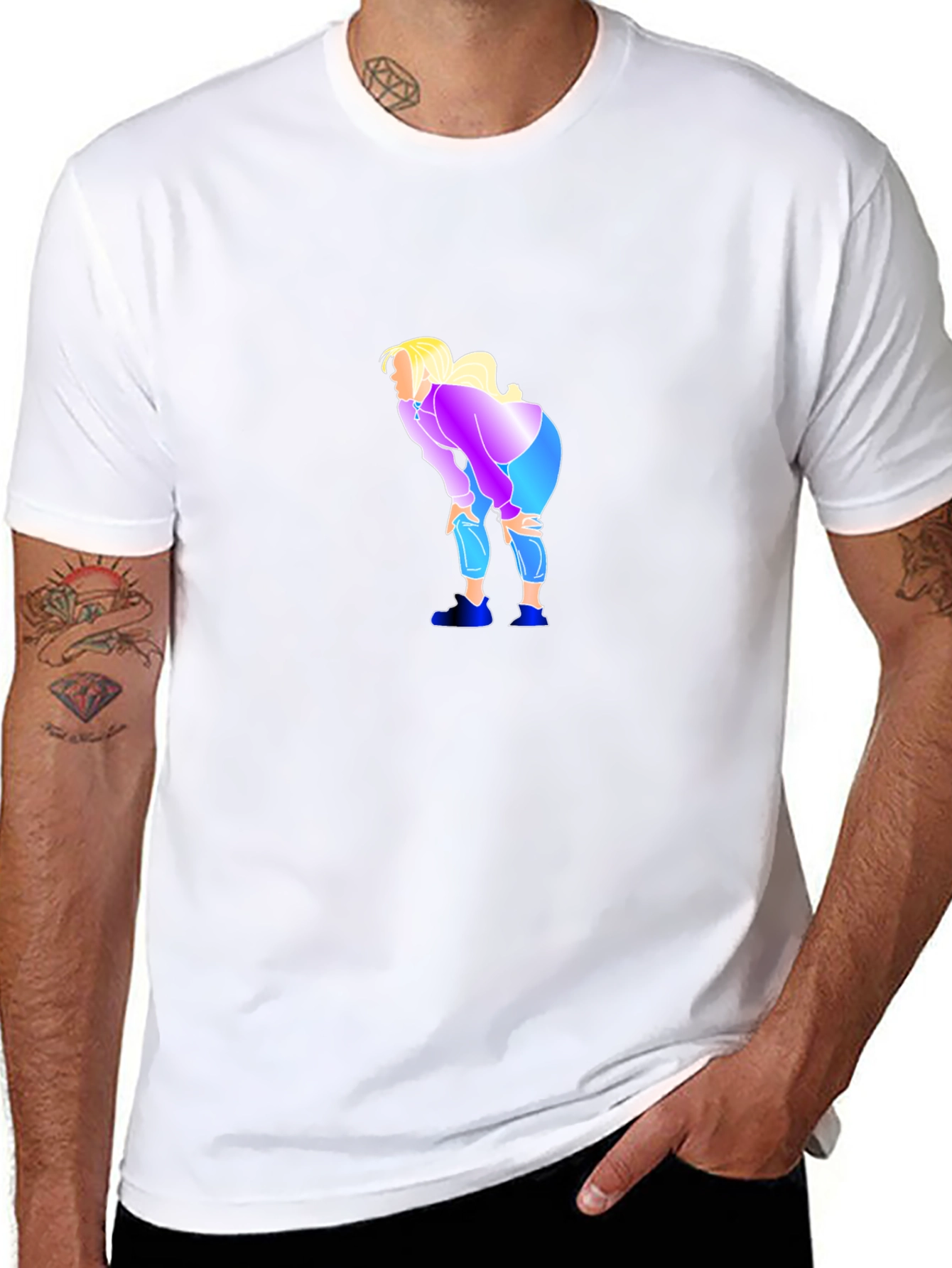 Humorous Graphic Tee - Tired Meme Shirt