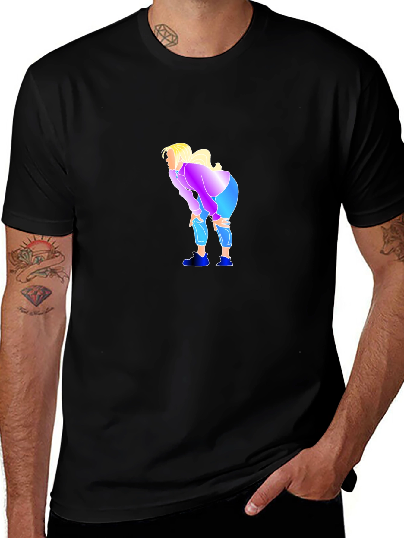 Humorous Graphic Tee - Tired Meme Shirt