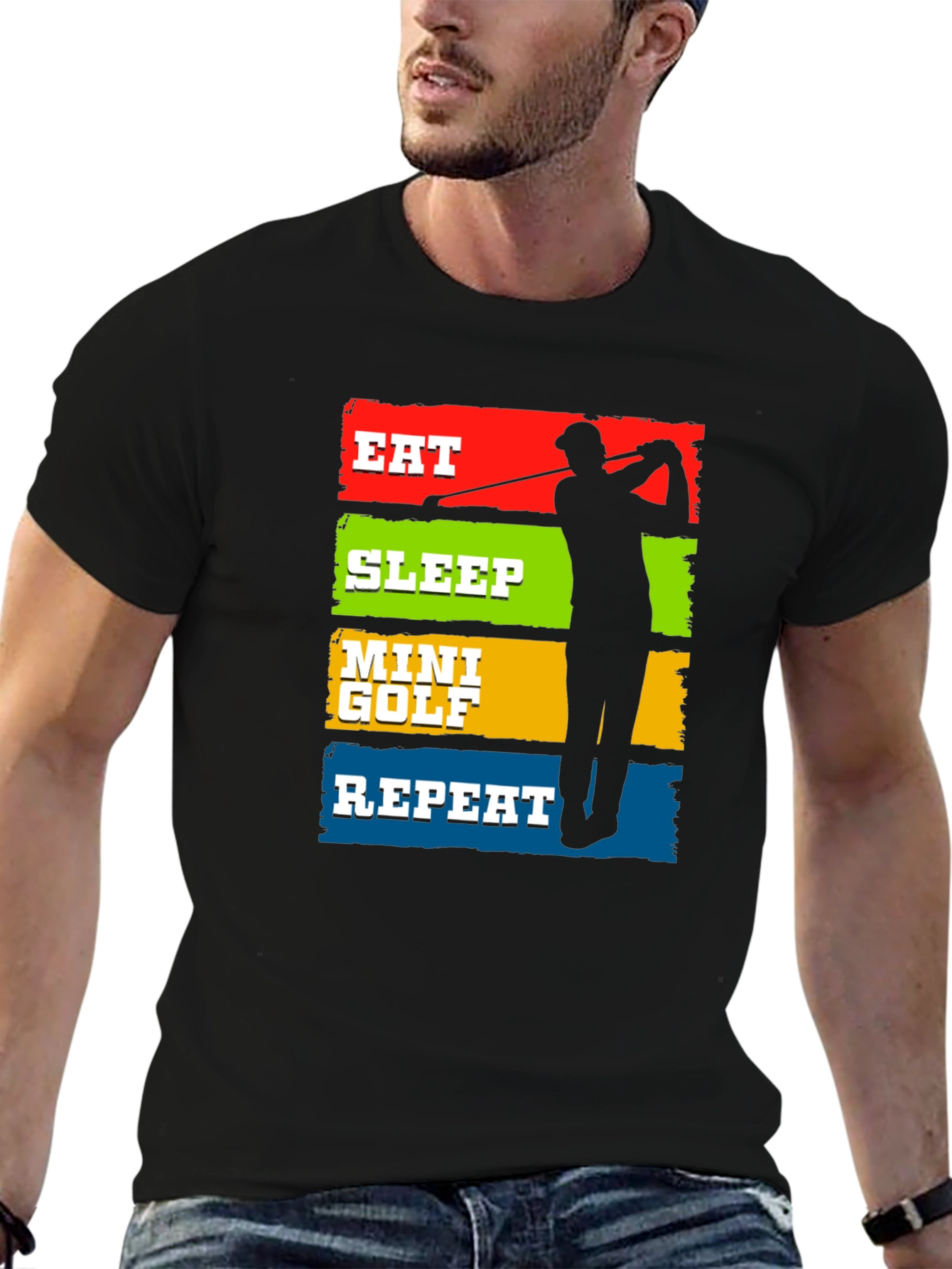 Eat Sleep Mini Golf Repeat T-Shirt