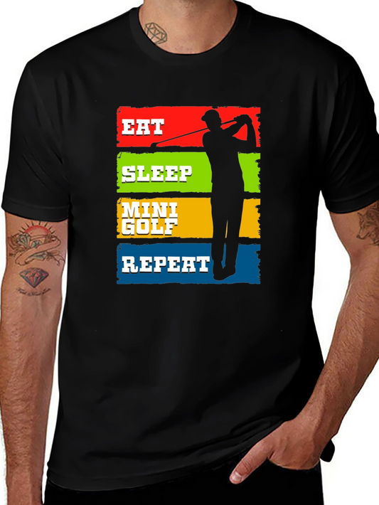 Eat Sleep Mini Golf Repeat T-Shirt