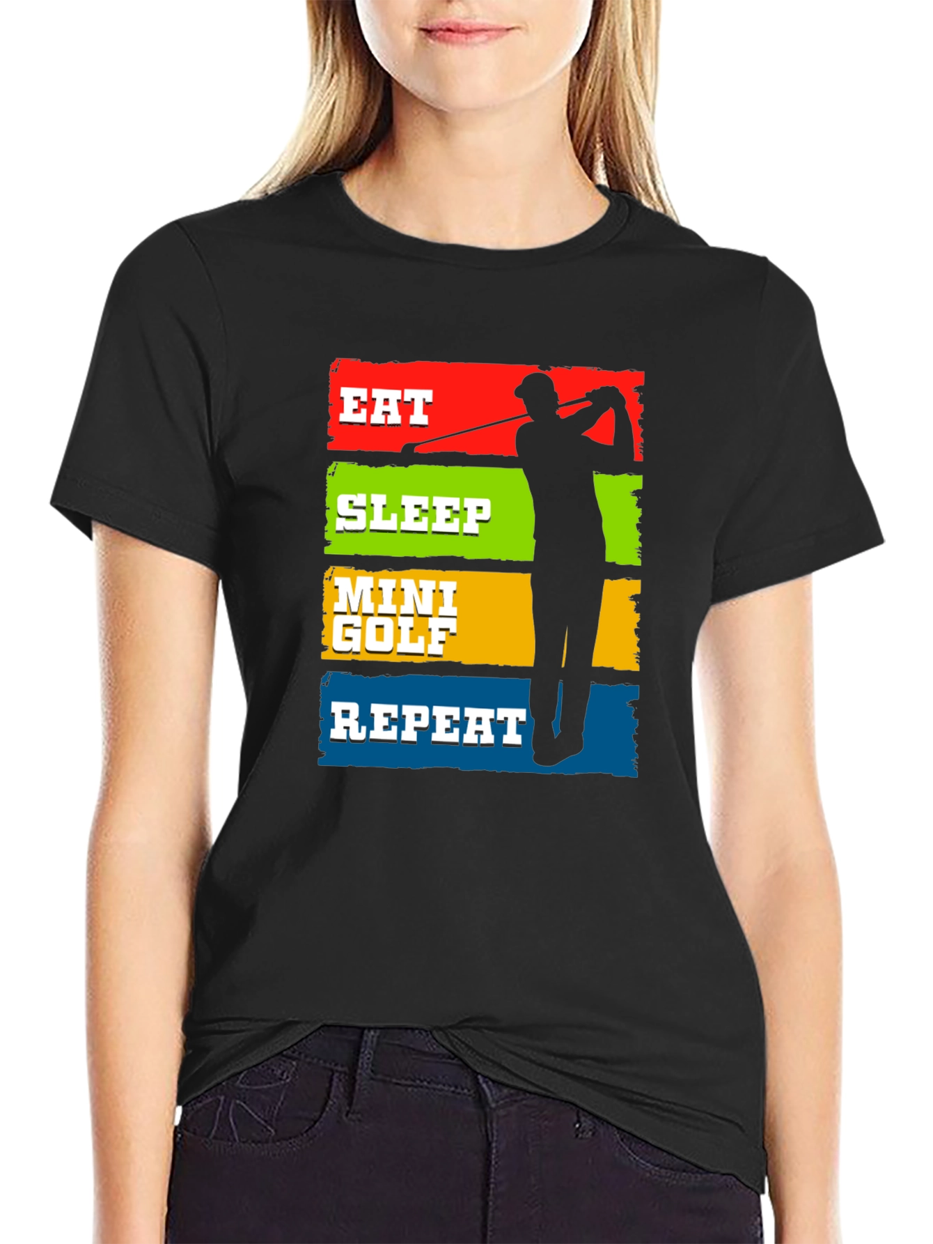 Eat Sleep Mini Golf Repeat T-Shirt