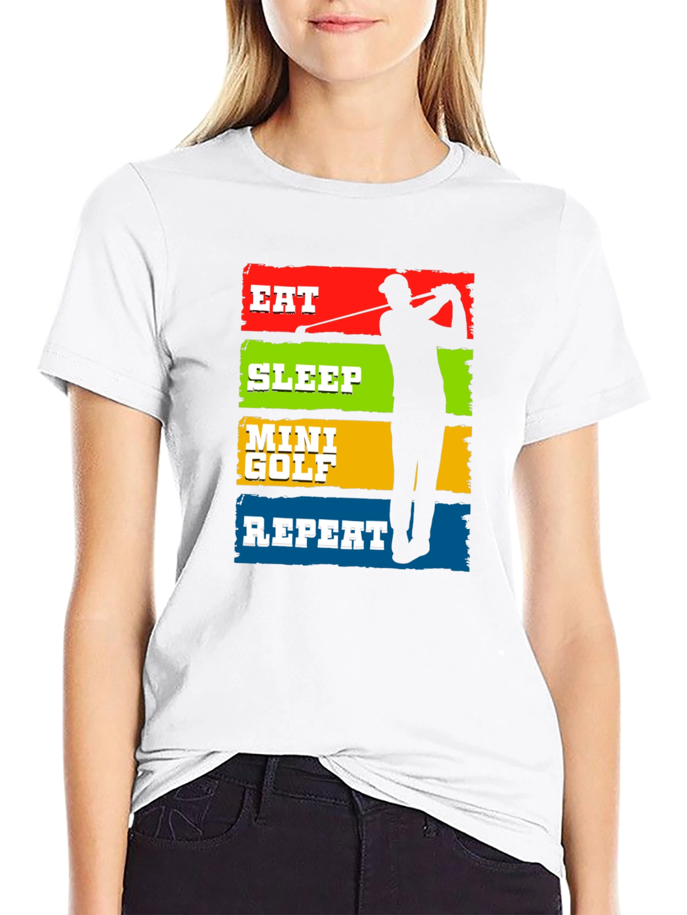 Eat Sleep Mini Golf Repeat T-Shirt