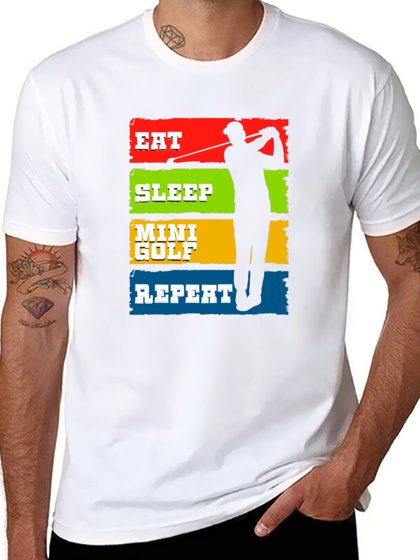Eat Sleep Mini Golf Repeat T-Shirt