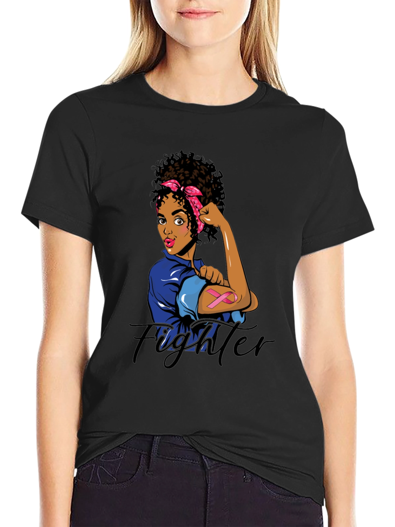 Fighter T-Shirt - Breast Cancer Awareness