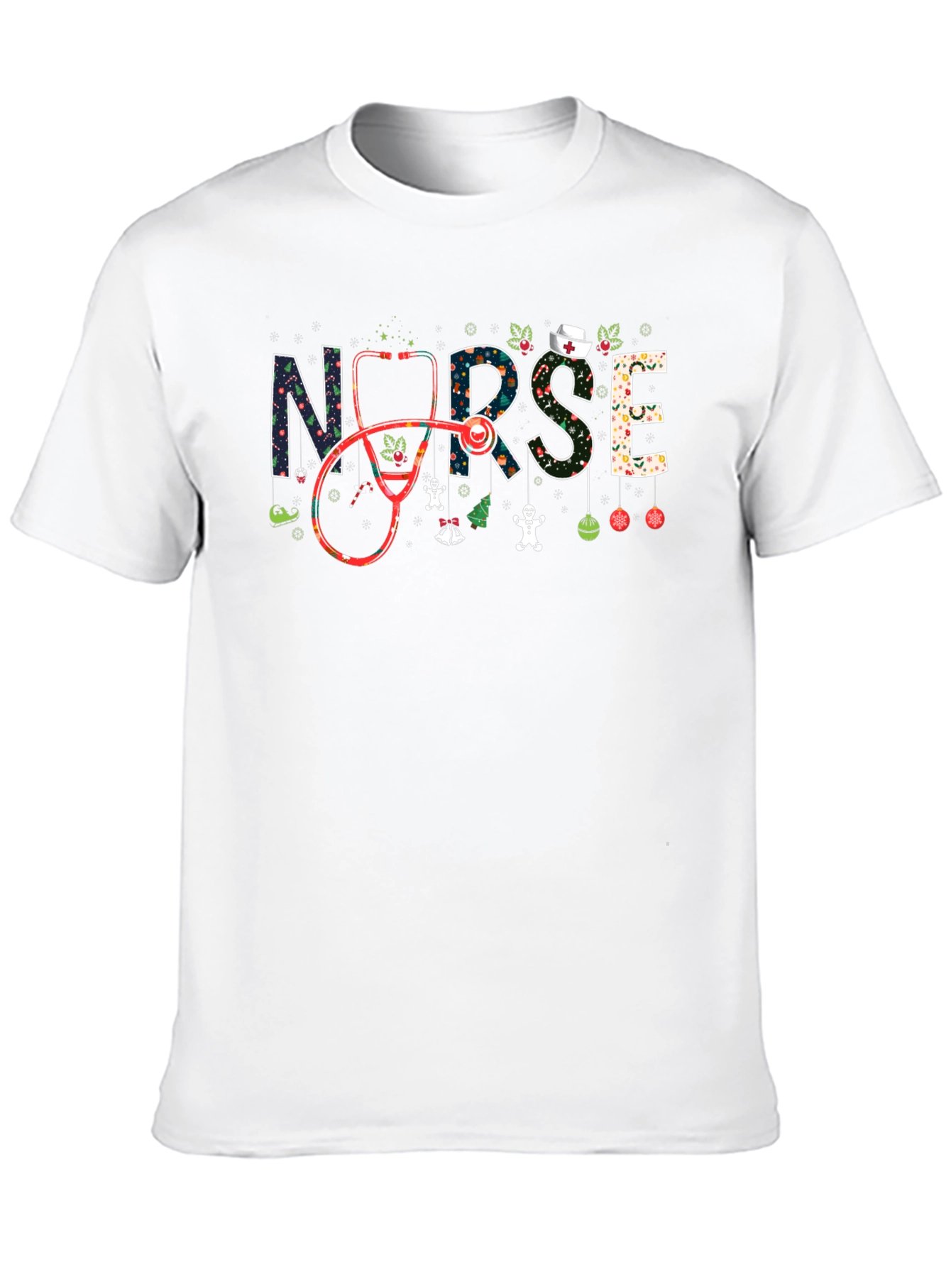 Festive Nurse Christmas T-Shirt
