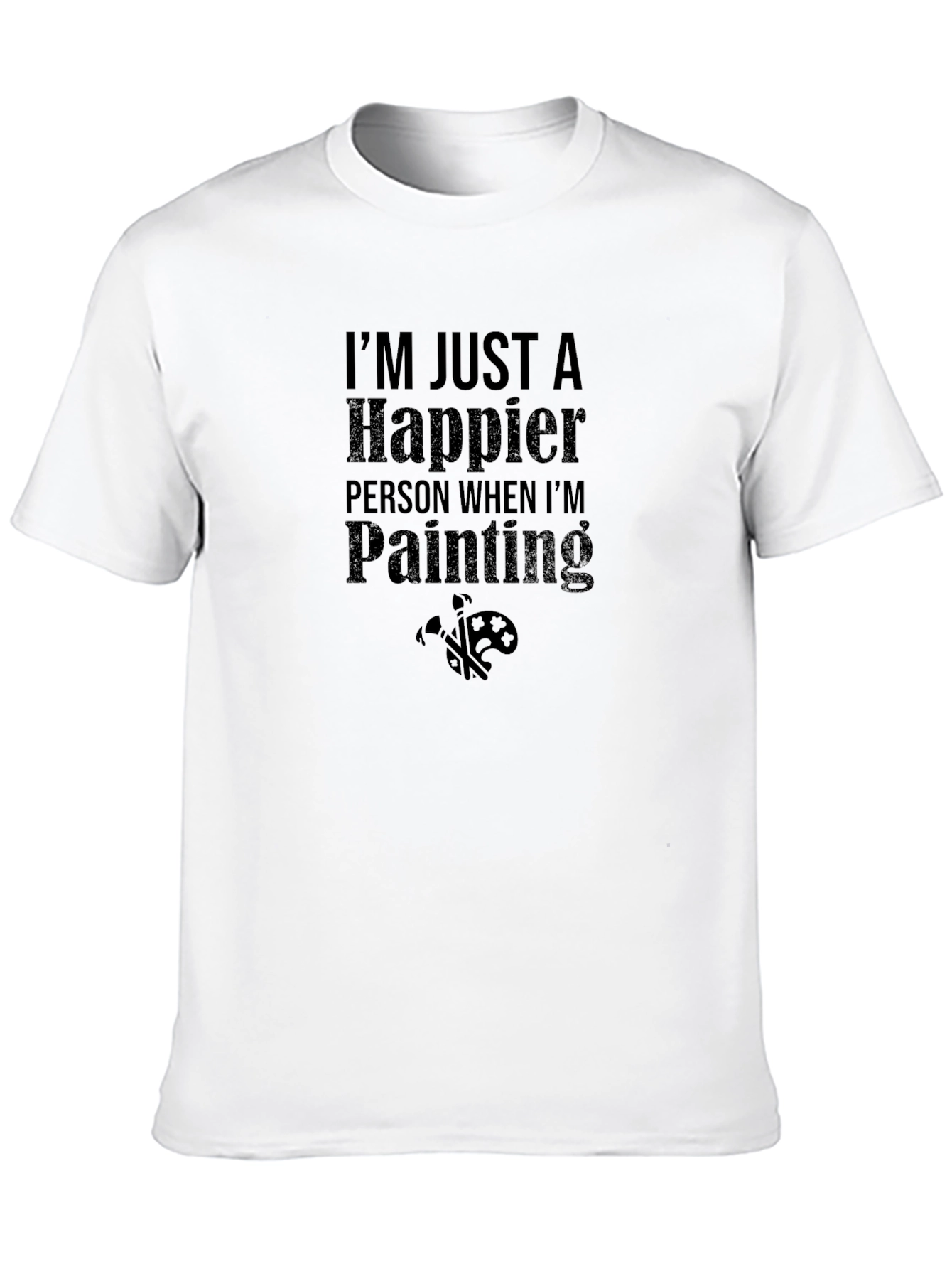 Happier When Painting Graphic T-Shirt